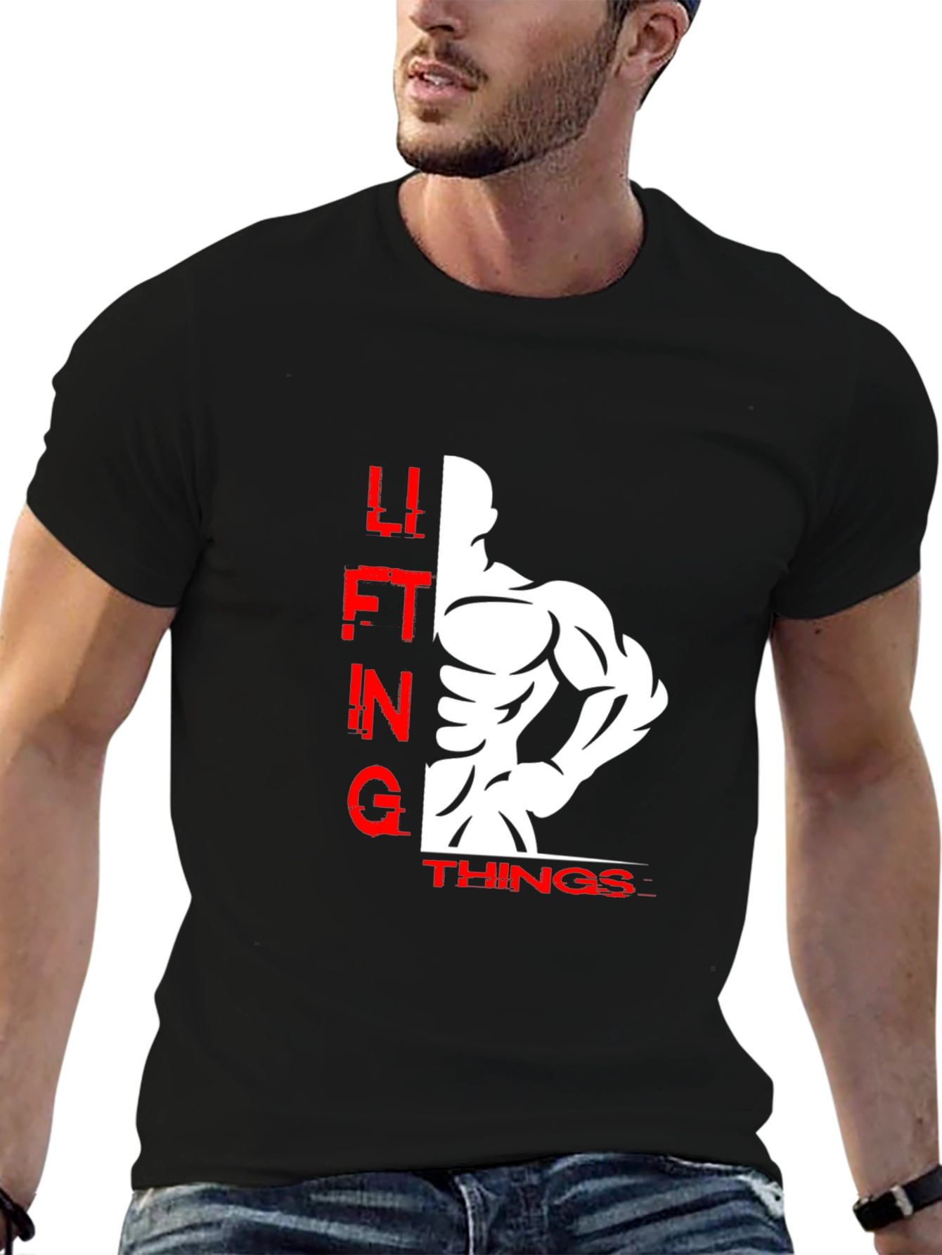 Lifting Things Graphic Tee - Black