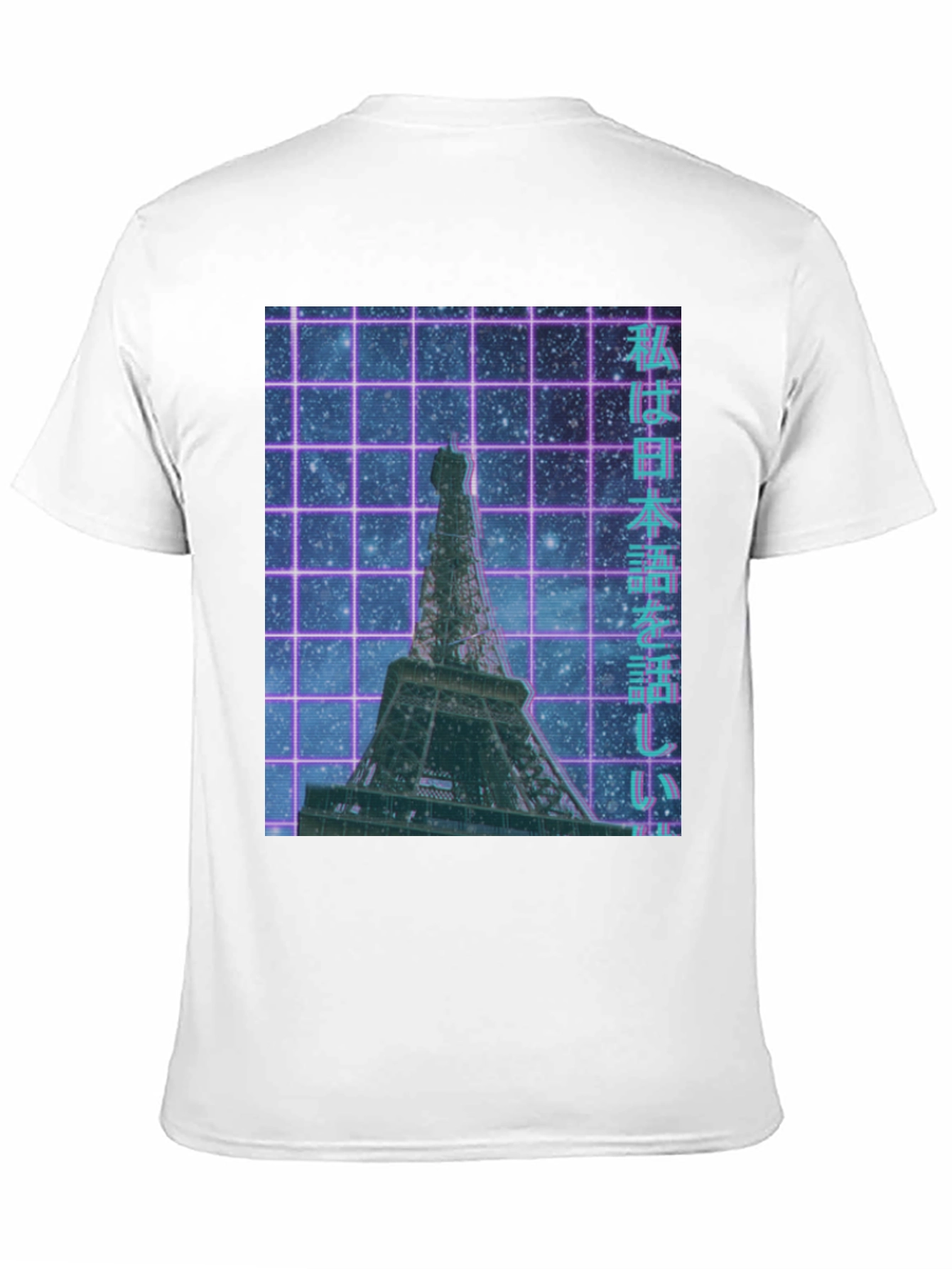 Vaporwave Eiffel Tower Graphic Tee