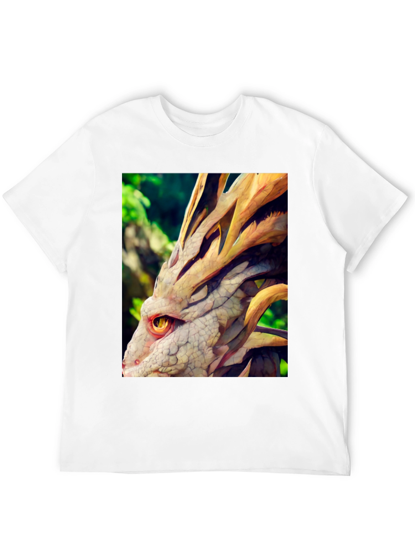 Dragon Head Graphic Tee - Unique Fantasy Design