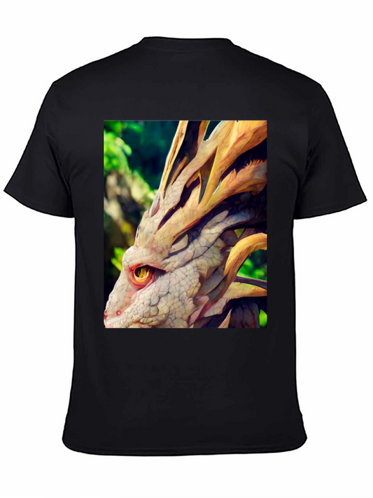 Dragon Head Graphic Tee - Unique Fantasy Design