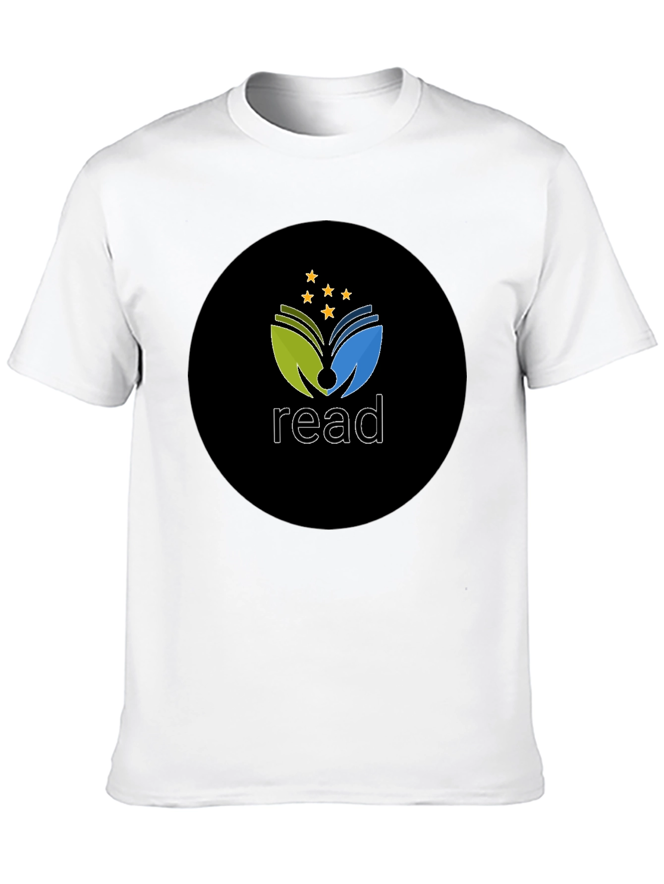 Read T-Shirt - Black Cotton Blend Graphic Tee