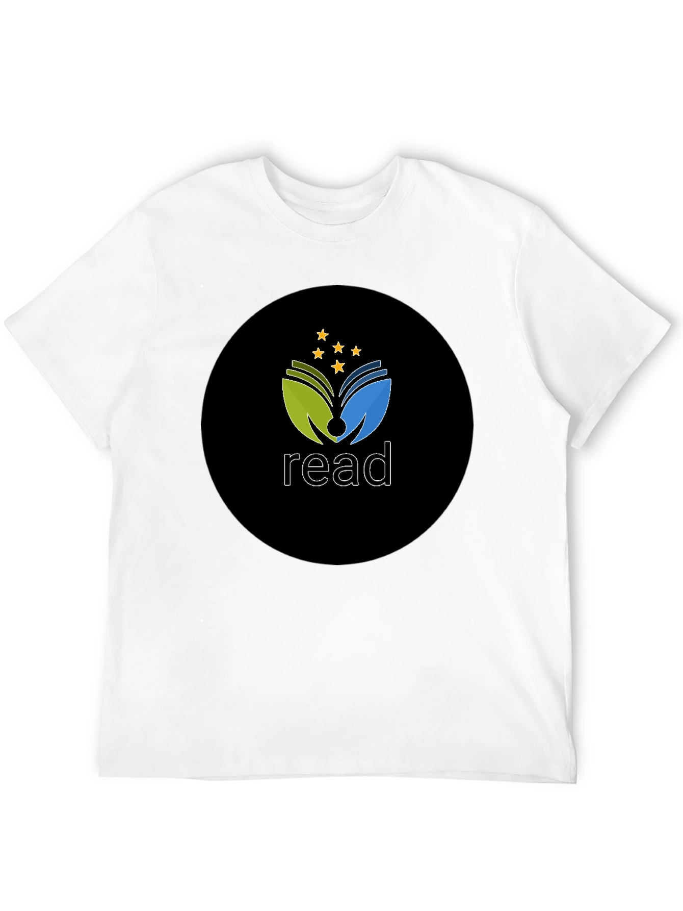 Read T-Shirt - Black Cotton Blend Graphic Tee