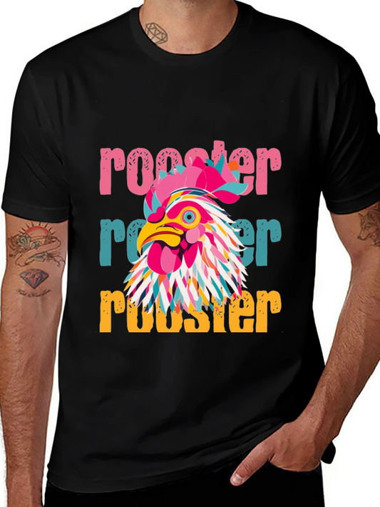 Rooster Graphic Tee - Vibrant & Unique Design