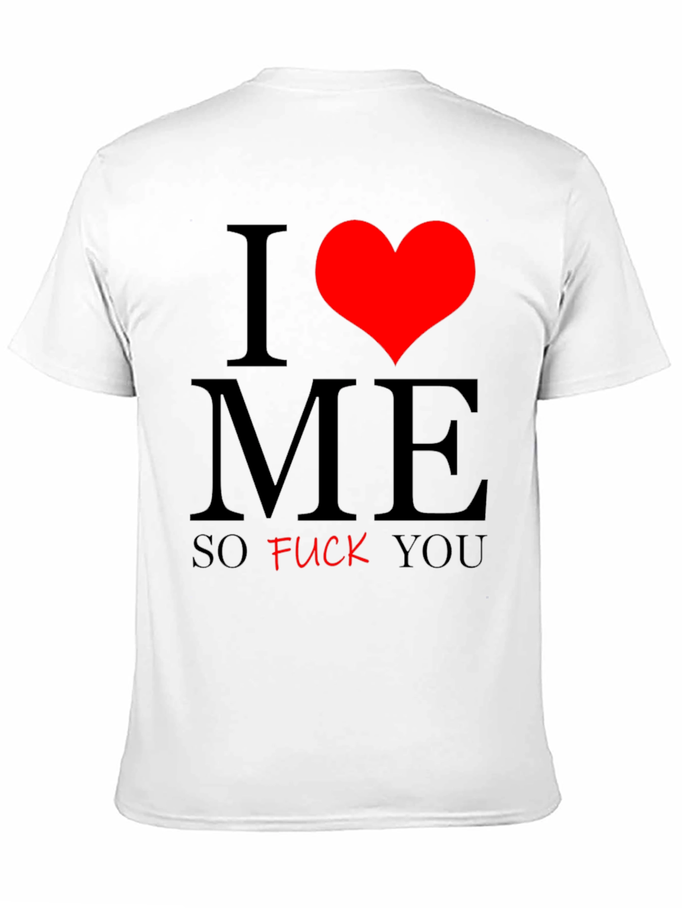 I Heart ME Funny Graphic T-Shirt - Black Tee