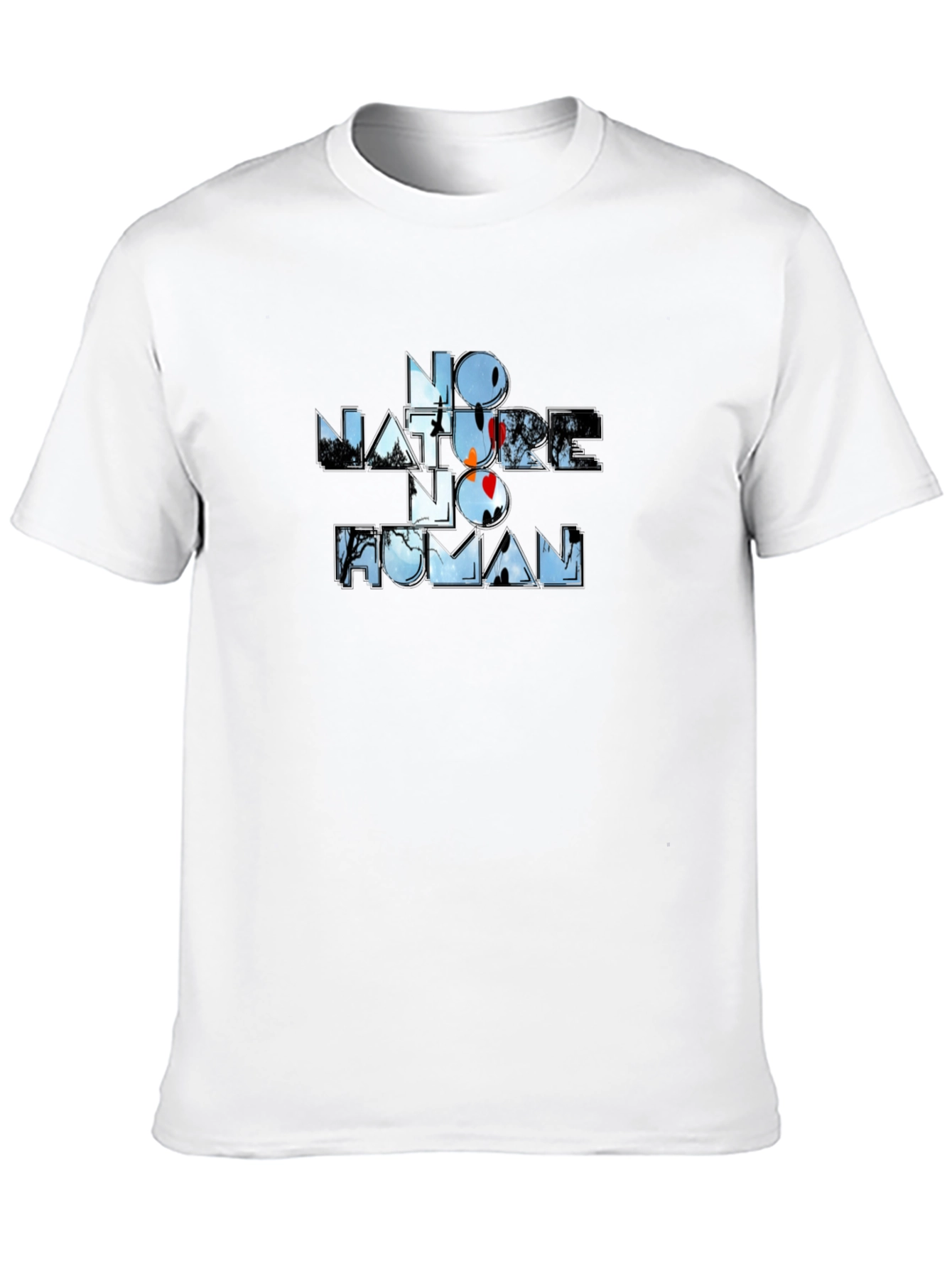 No Nature No Human Graphic Tee - Black