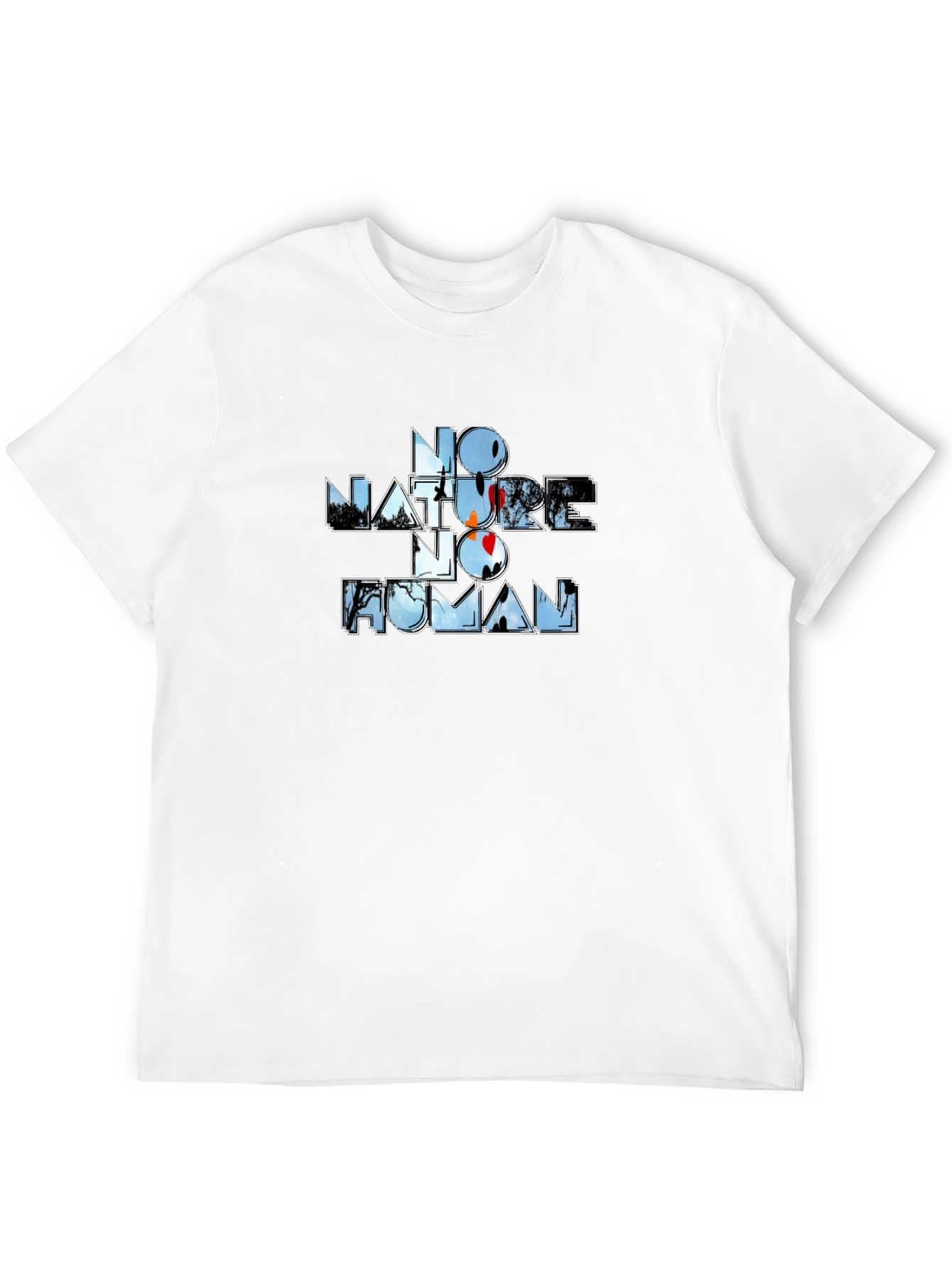 No Nature No Human Graphic Tee - Black