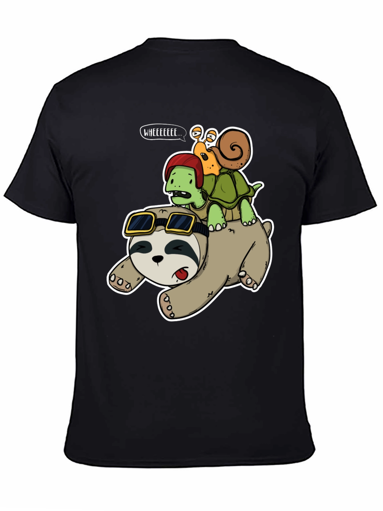 Sloth Turtle and Snail Adventure T-Shirt