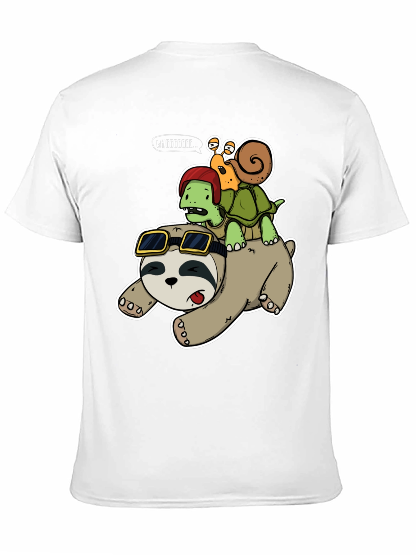 Sloth Turtle and Snail Adventure T-Shirt