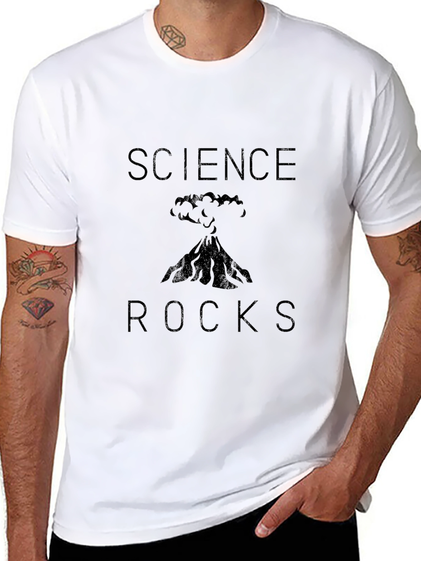 Science Rocks Volcano Graphic T-Shirt