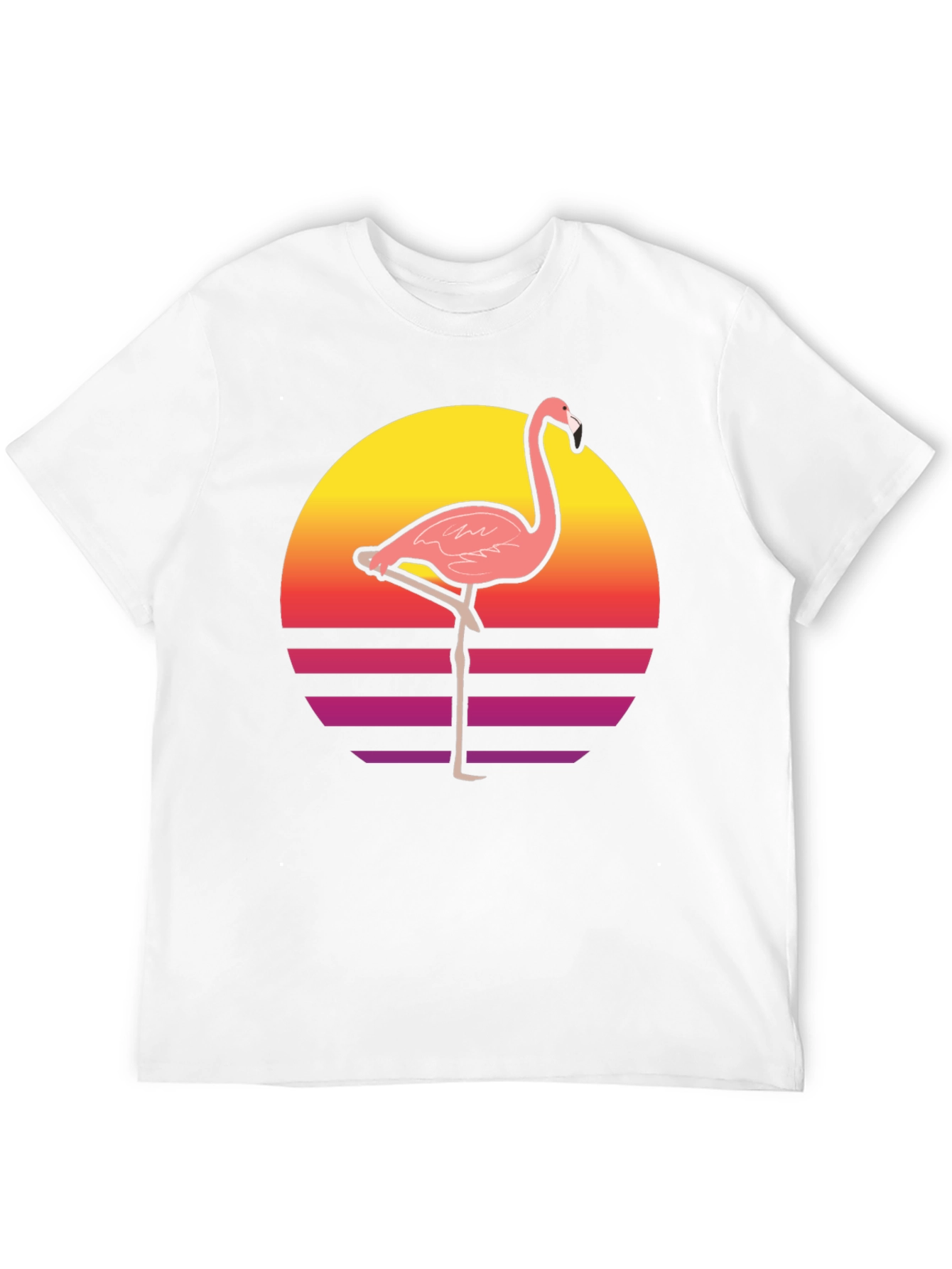 Retro Flamingo Graphic T-Shirt - Stylish and Unique