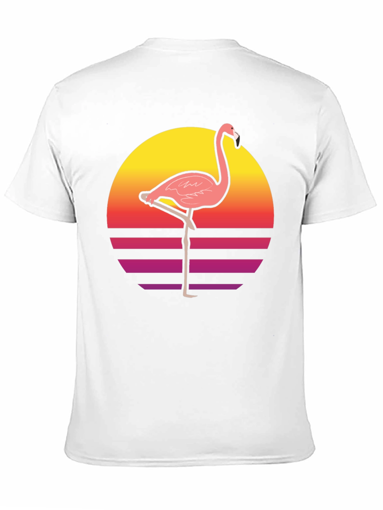 Retro Flamingo Graphic T-Shirt - Stylish and Unique