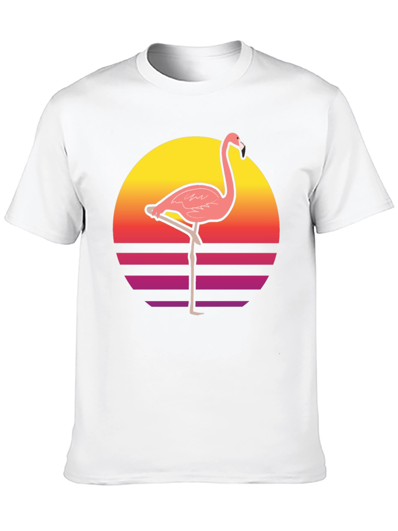 Retro Flamingo Graphic T-Shirt - Stylish and Unique