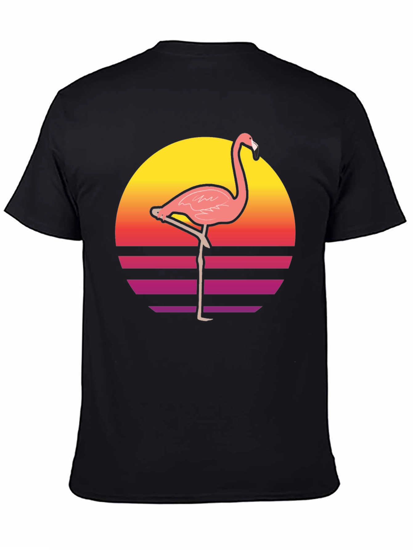 Retro Flamingo Graphic T-Shirt - Stylish and Unique