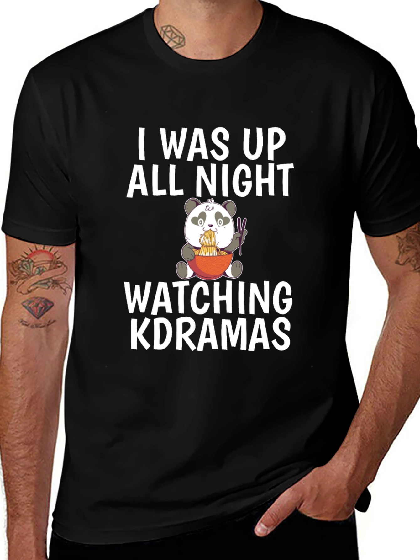 K-Drama All Night Panda Tee