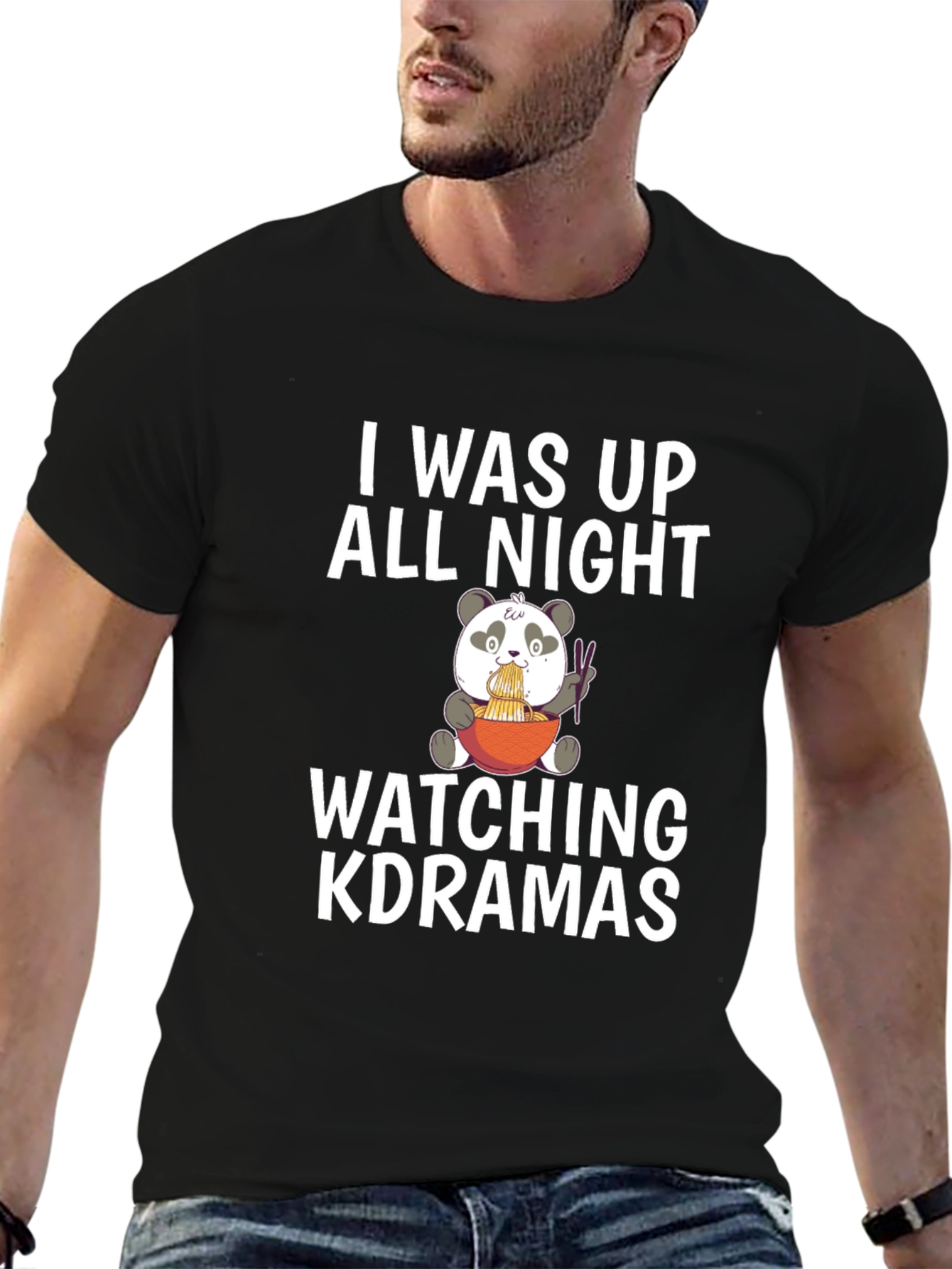 K-Drama All Night Panda Tee