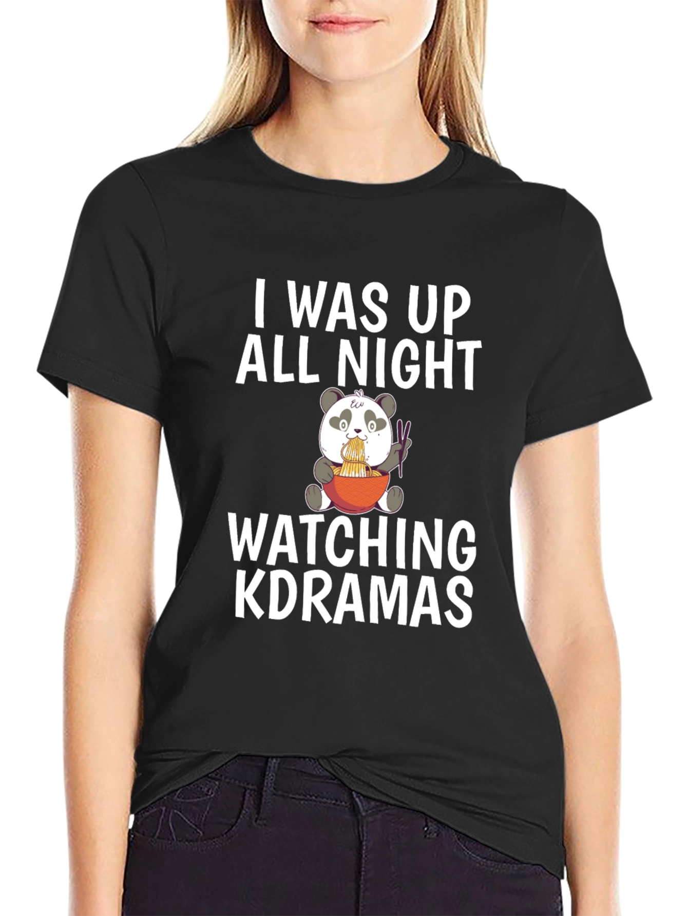 K-Drama All Night Panda Tee
