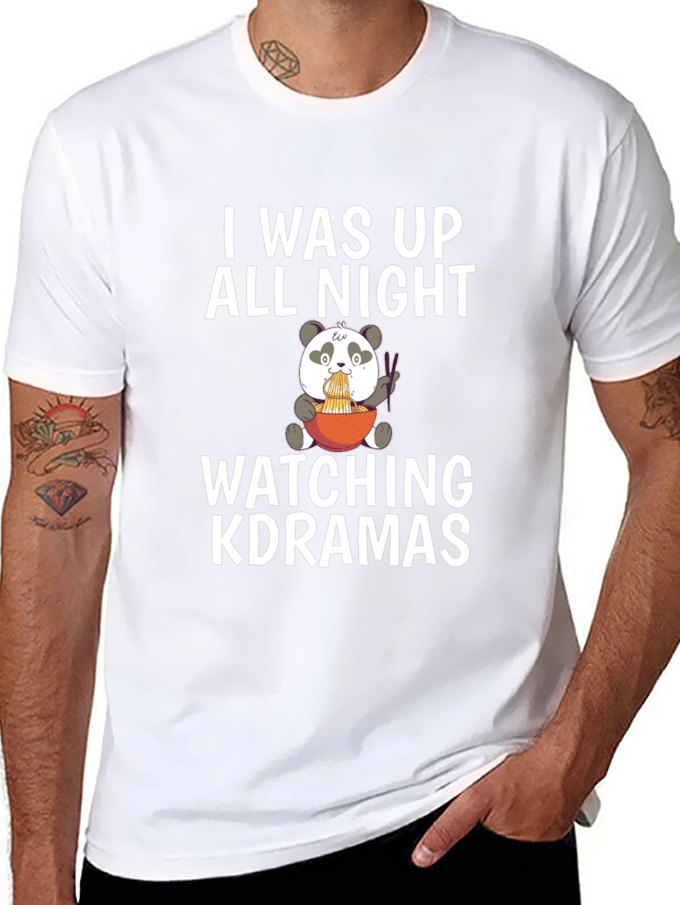 K-Drama All Night Panda Tee