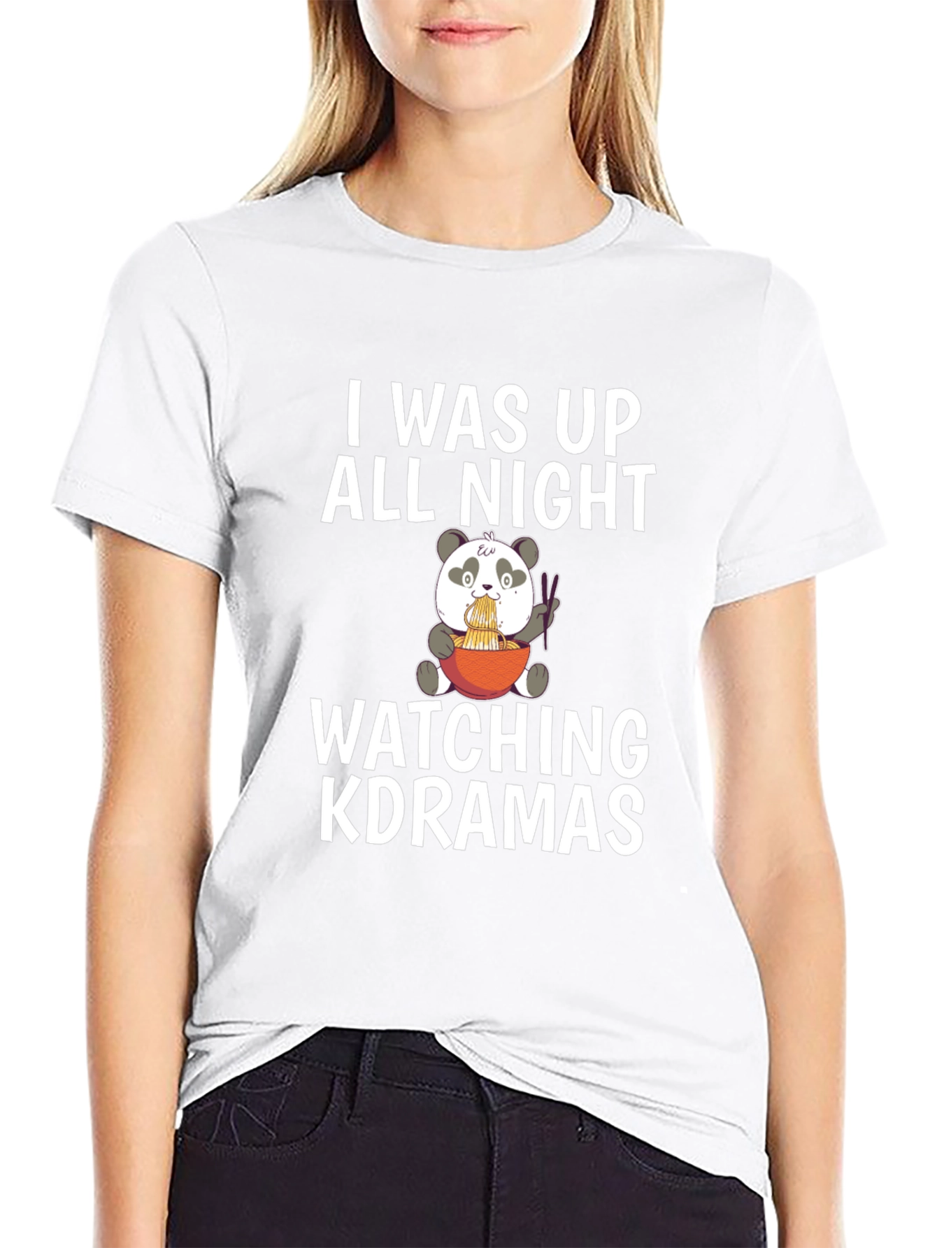 K-Drama All Night Panda Tee