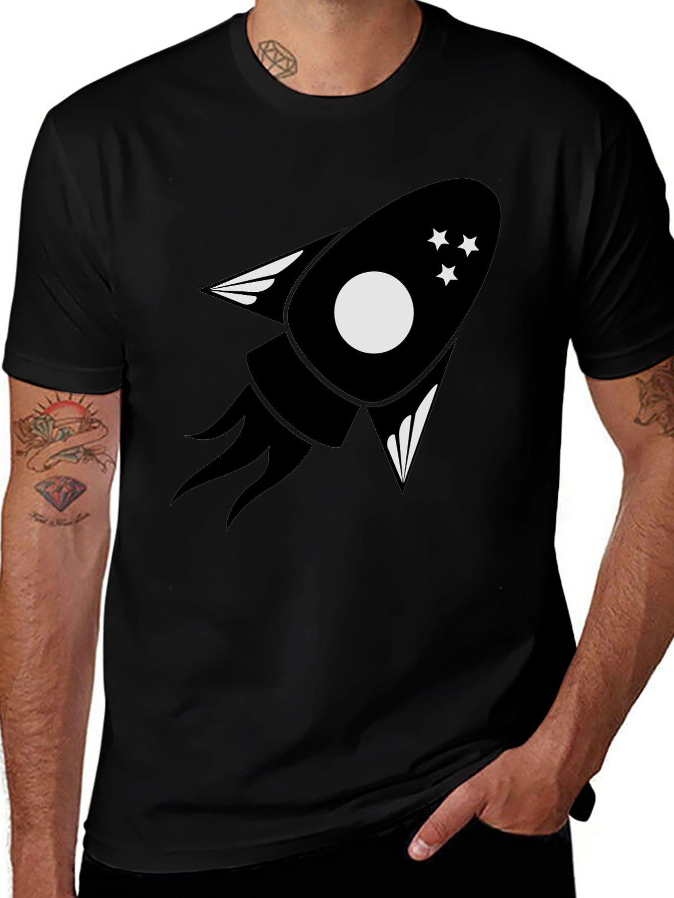 Rocket Graphic Tee - Blast Off in Style