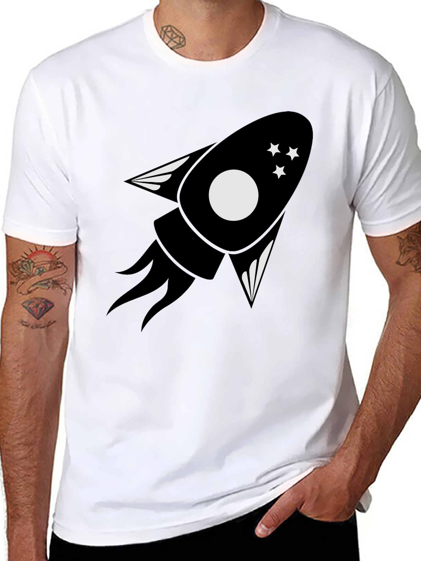 Rocket Graphic Tee - Blast Off in Style