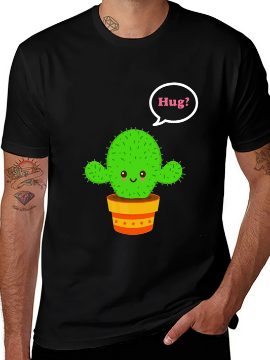 Cactus Hug T-Shirt - Cute Graphic Tee