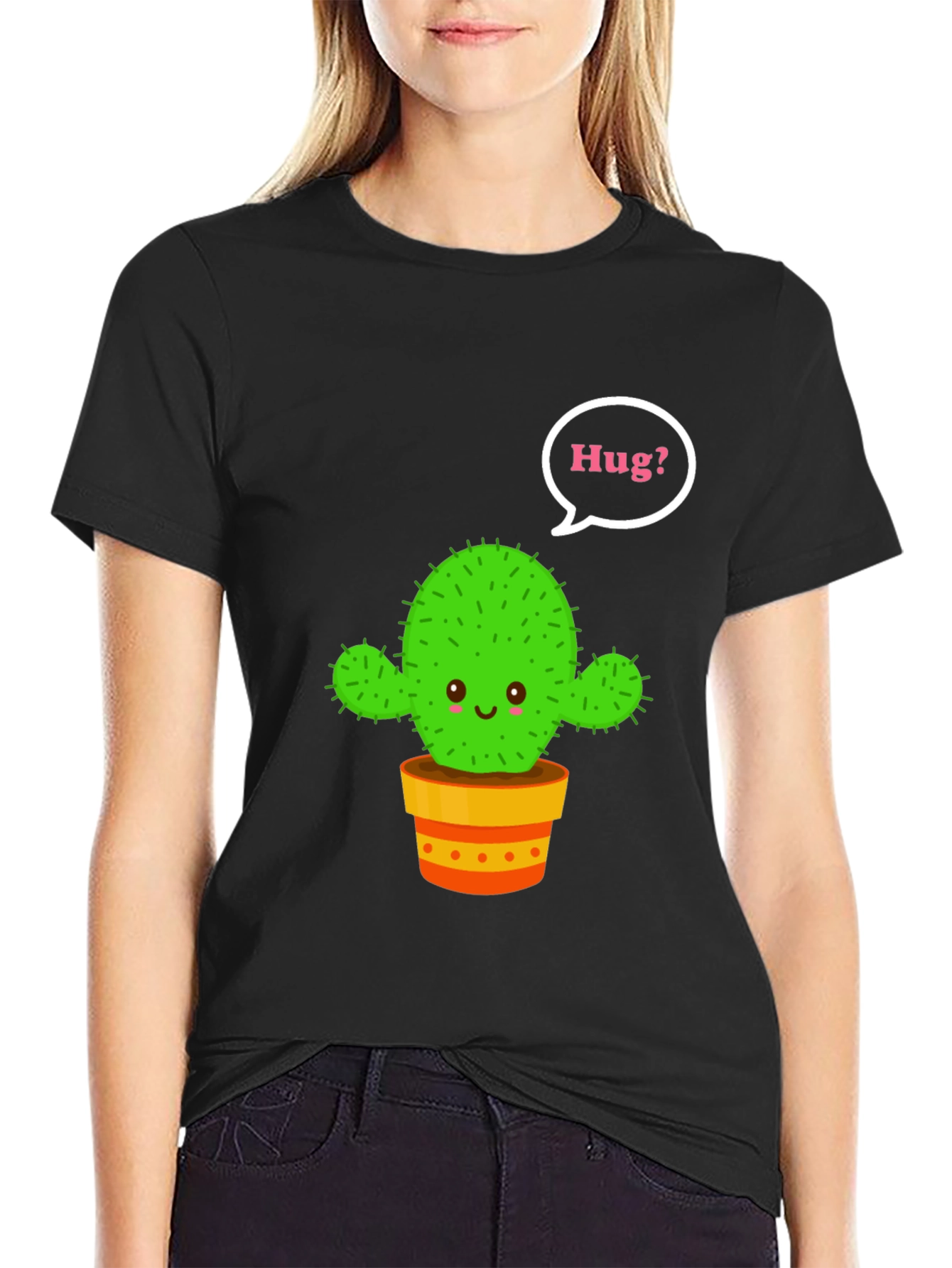 Cactus Hug T-Shirt - Cute Graphic Tee