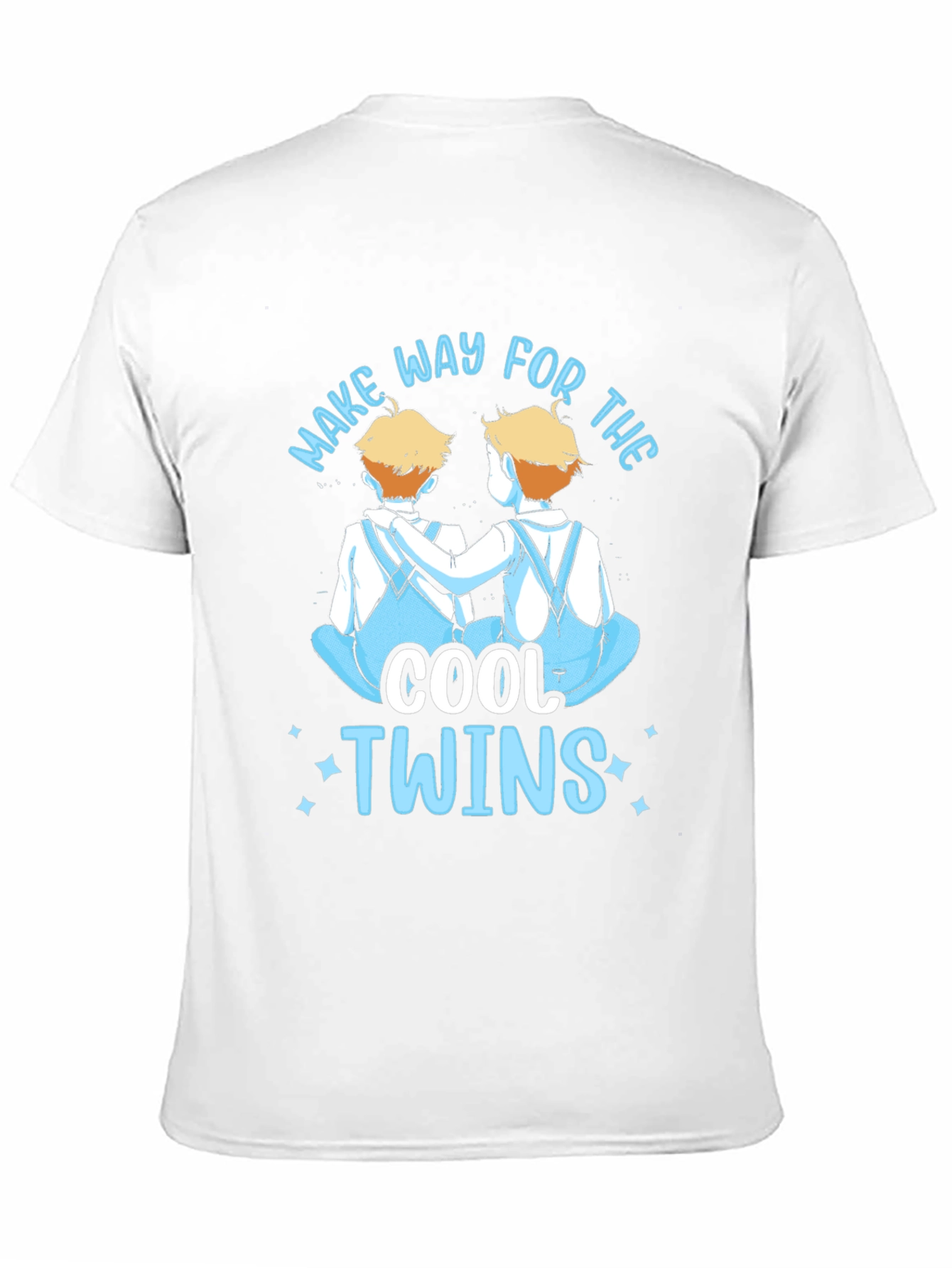 Cool Twins Graphic Tee - Black Unisex T-Shirt