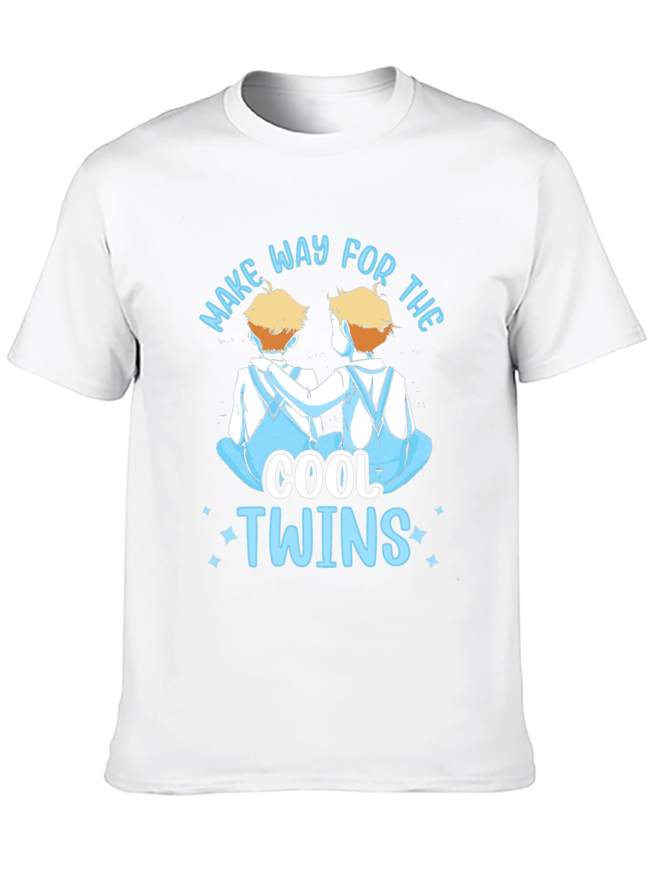 Cool Twins Graphic Tee - Black Unisex T-Shirt