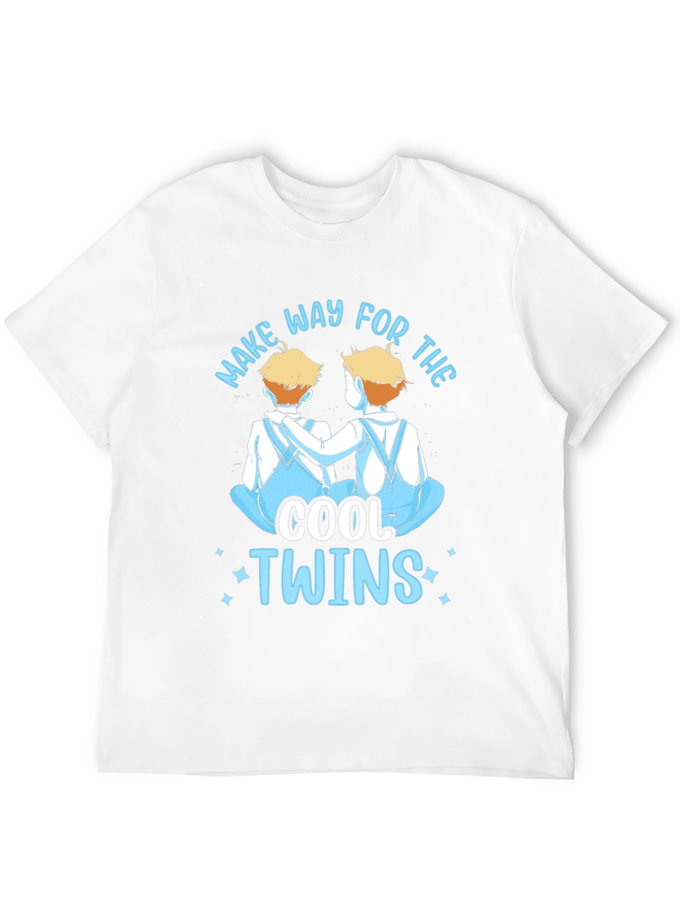 Cool Twins Graphic Tee - Black Unisex T-Shirt