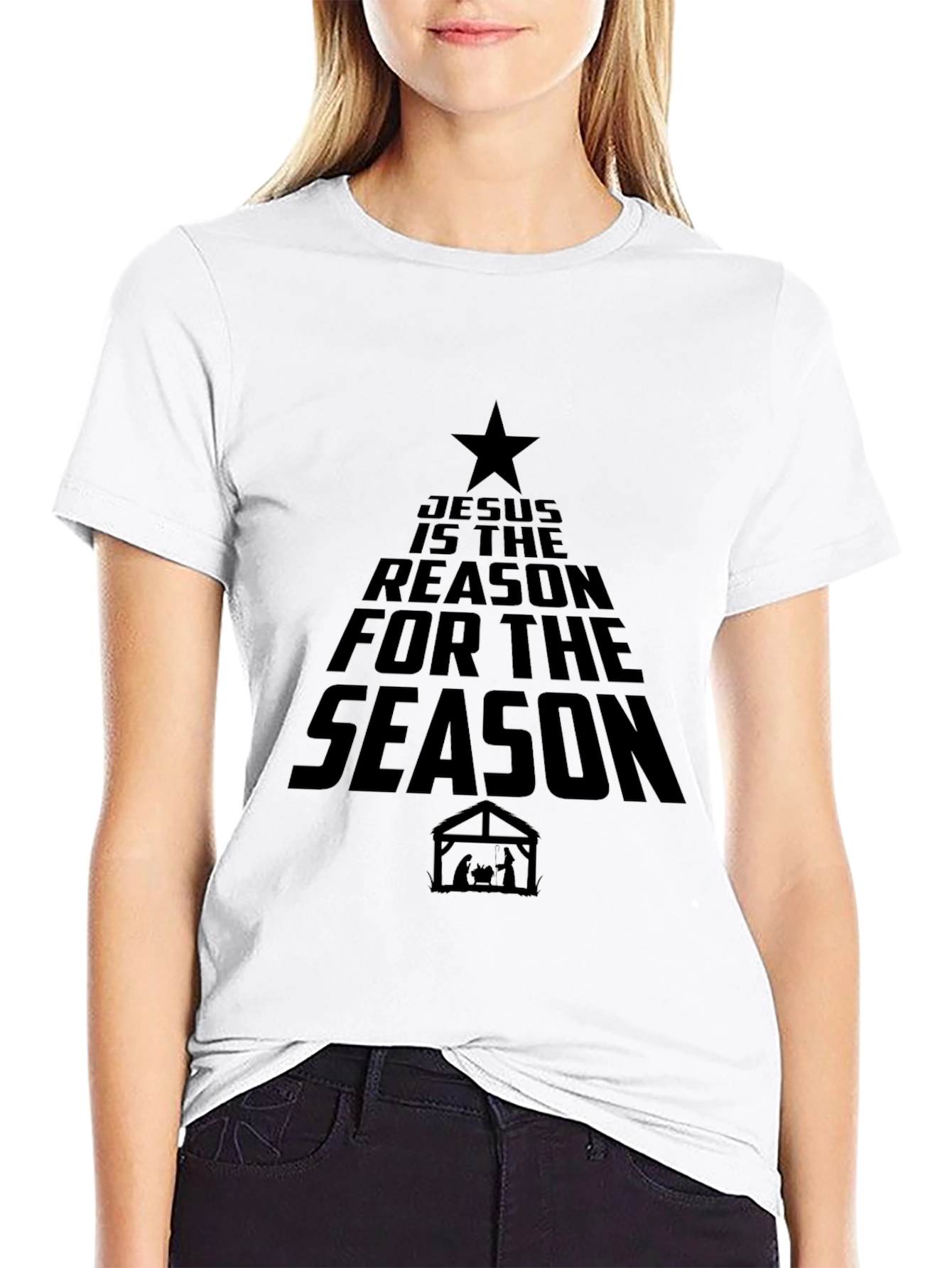 Jesus is the Reason Black Graphic Tee