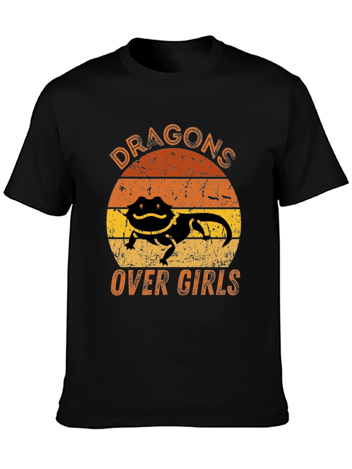 Dragons Over Girls Bearded Dragon Mens T-Shirt