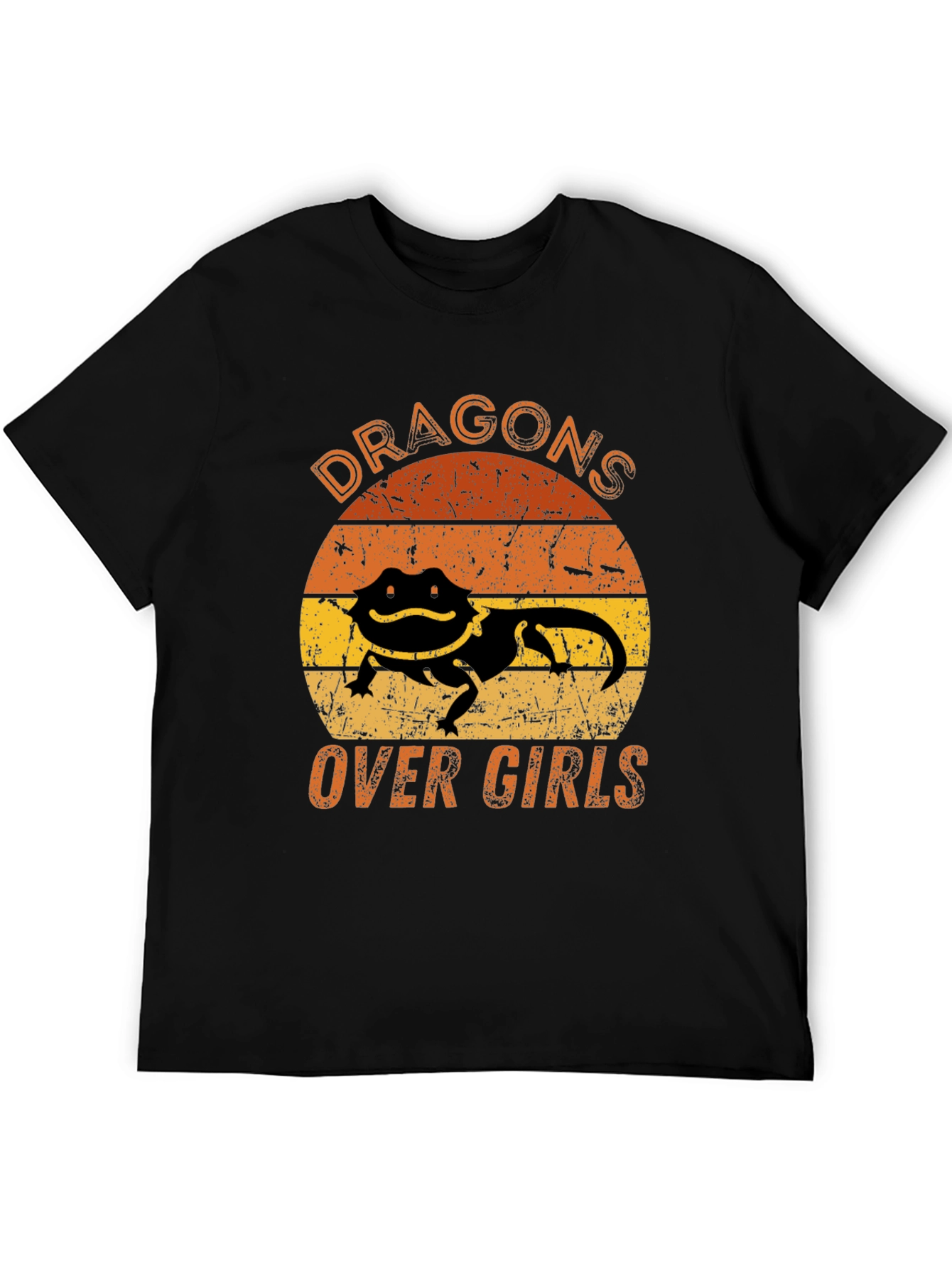 Dragons Over Girls Bearded Dragon Mens T-Shirt