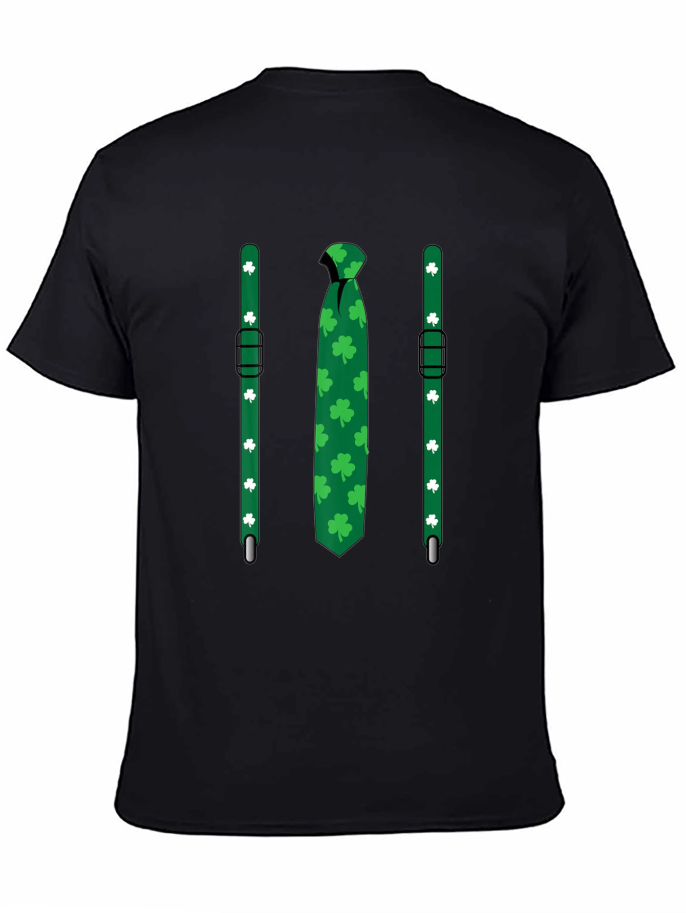 St. Patricks Day Tie & Suspenders T-Shirt