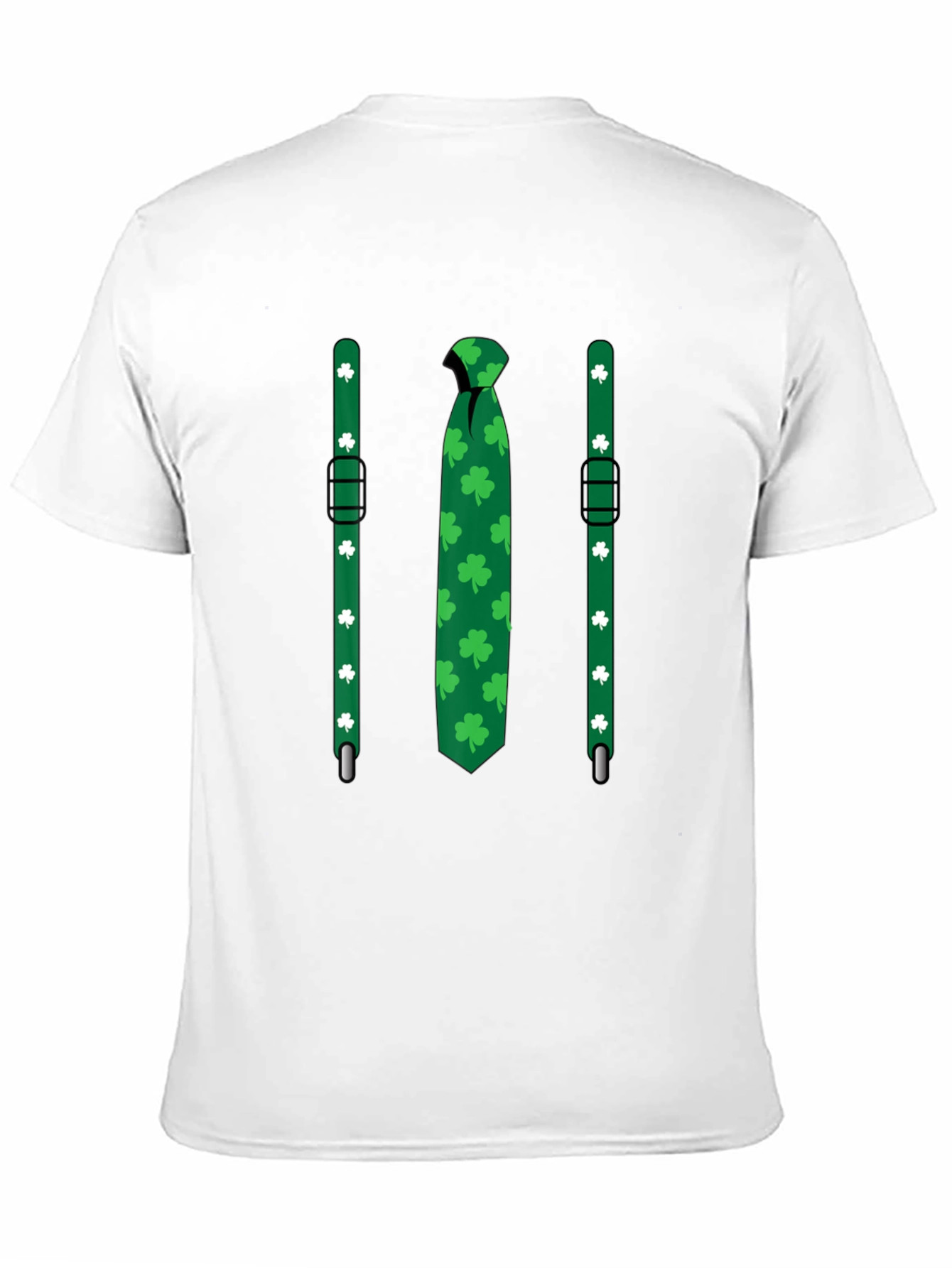 St. Patricks Day Tie & Suspenders T-Shirt
