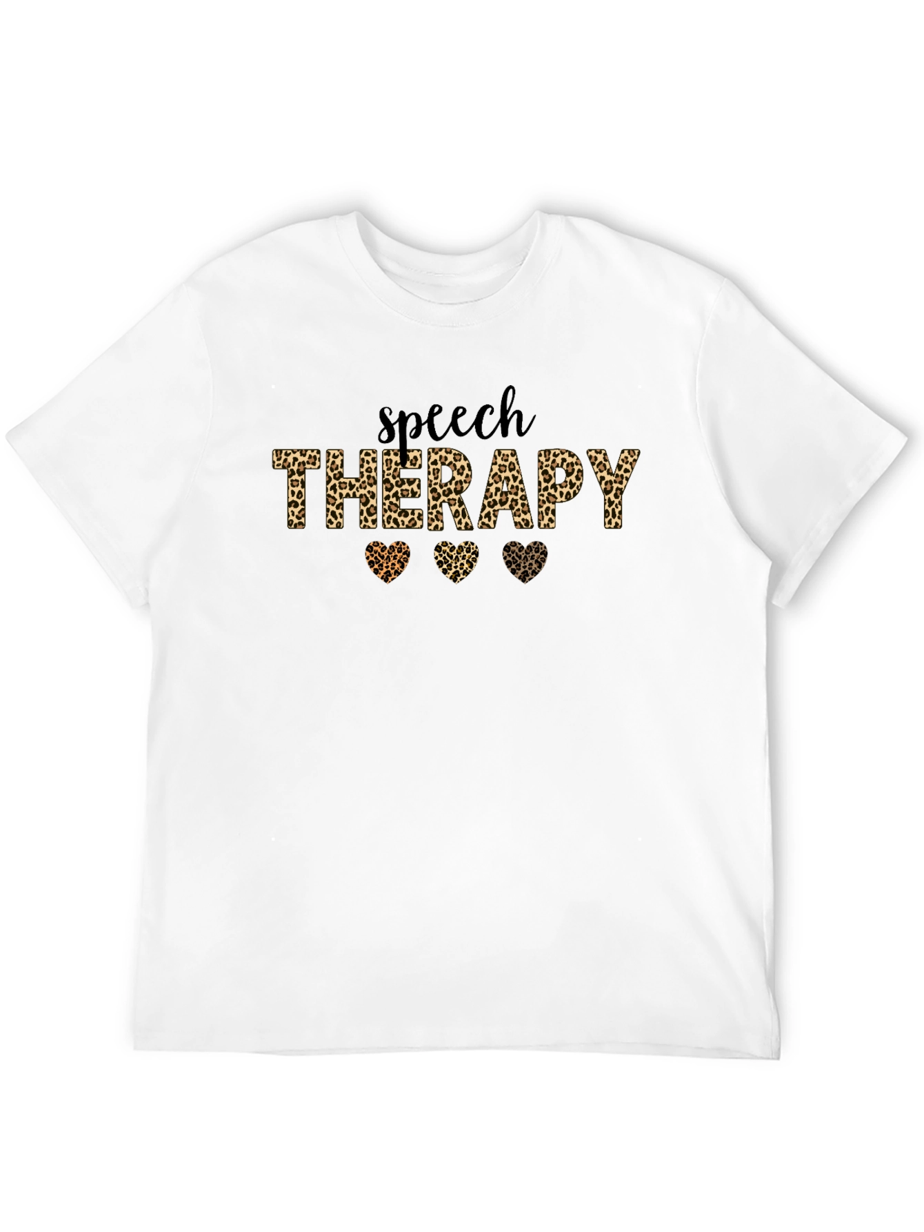 Leopard Print Speech Therapy T-Shirt