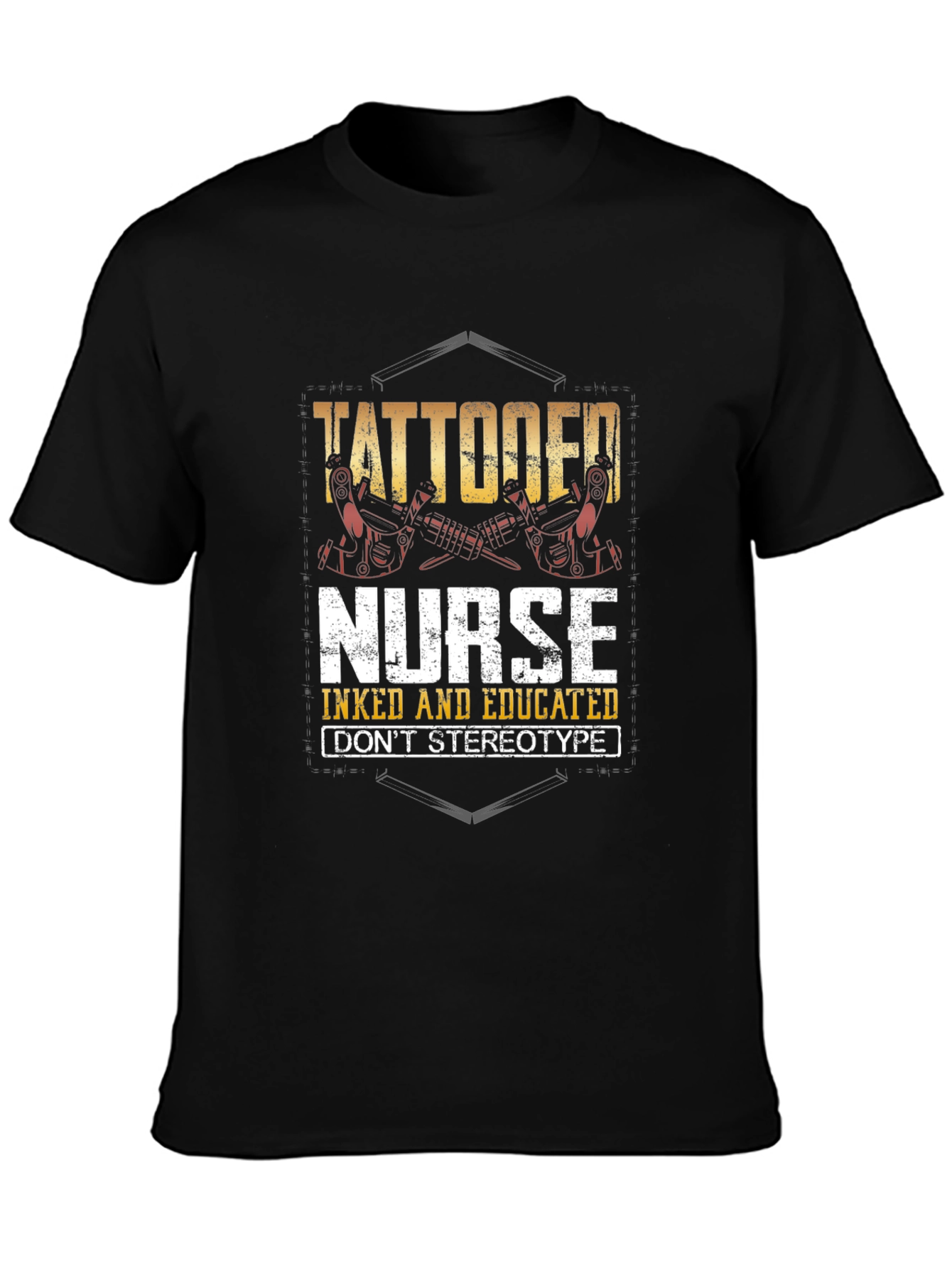 Tattooed Nurse Graphic Tee - Inked & Educated!
