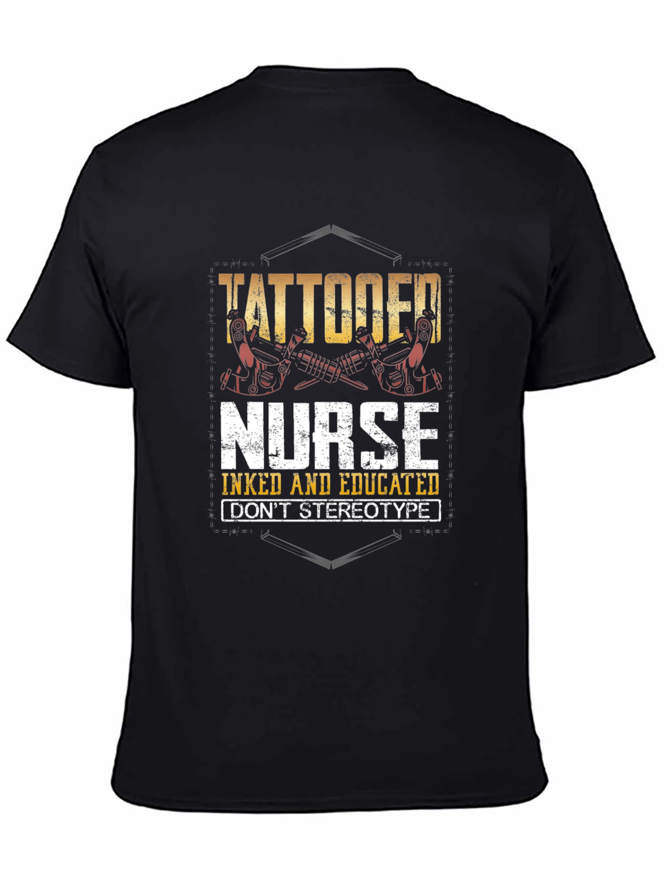Tattooed Nurse Graphic Tee - Inked & Educated!