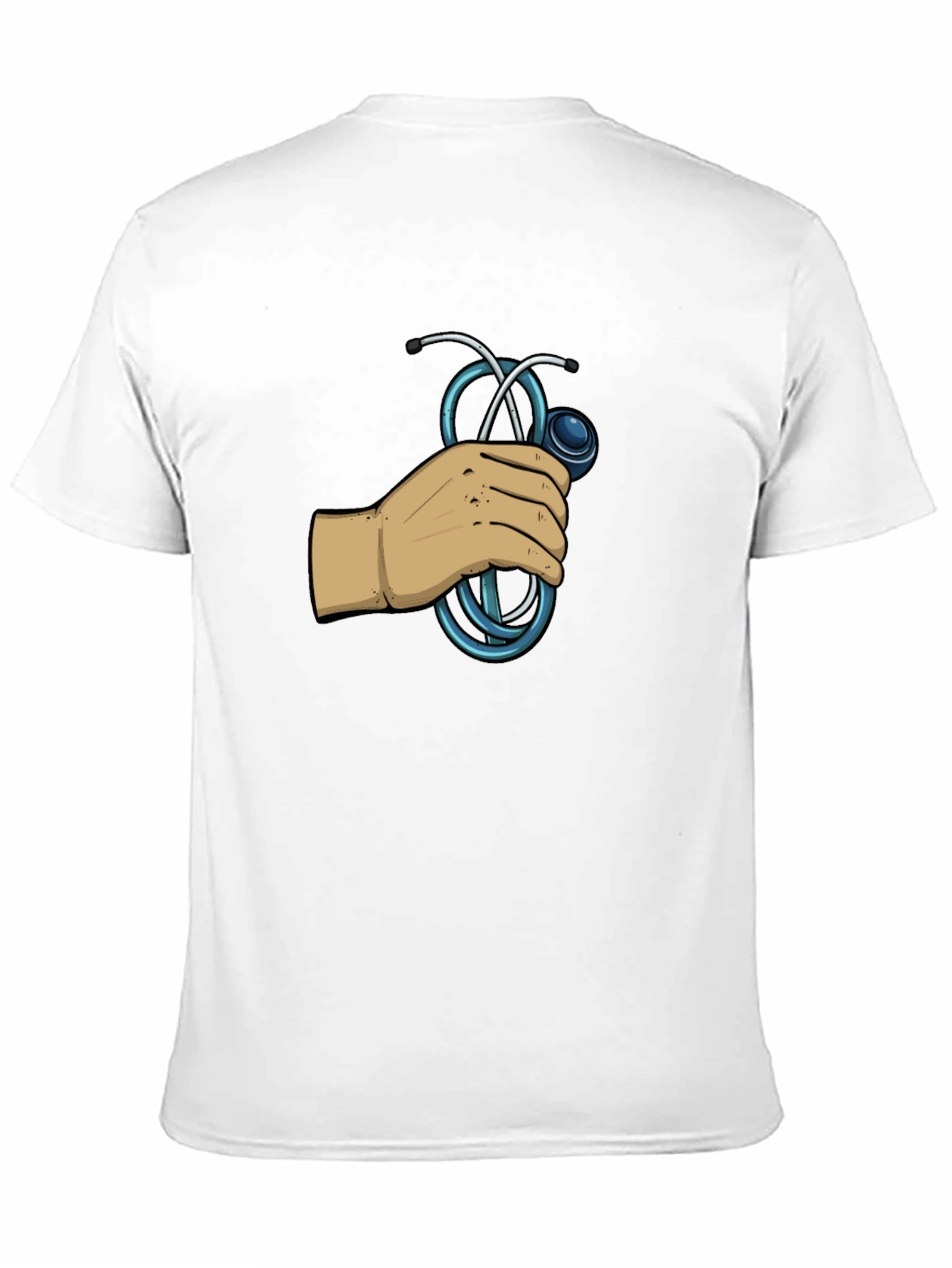 Doctor Stethoscope Graphic Black T-Shirt