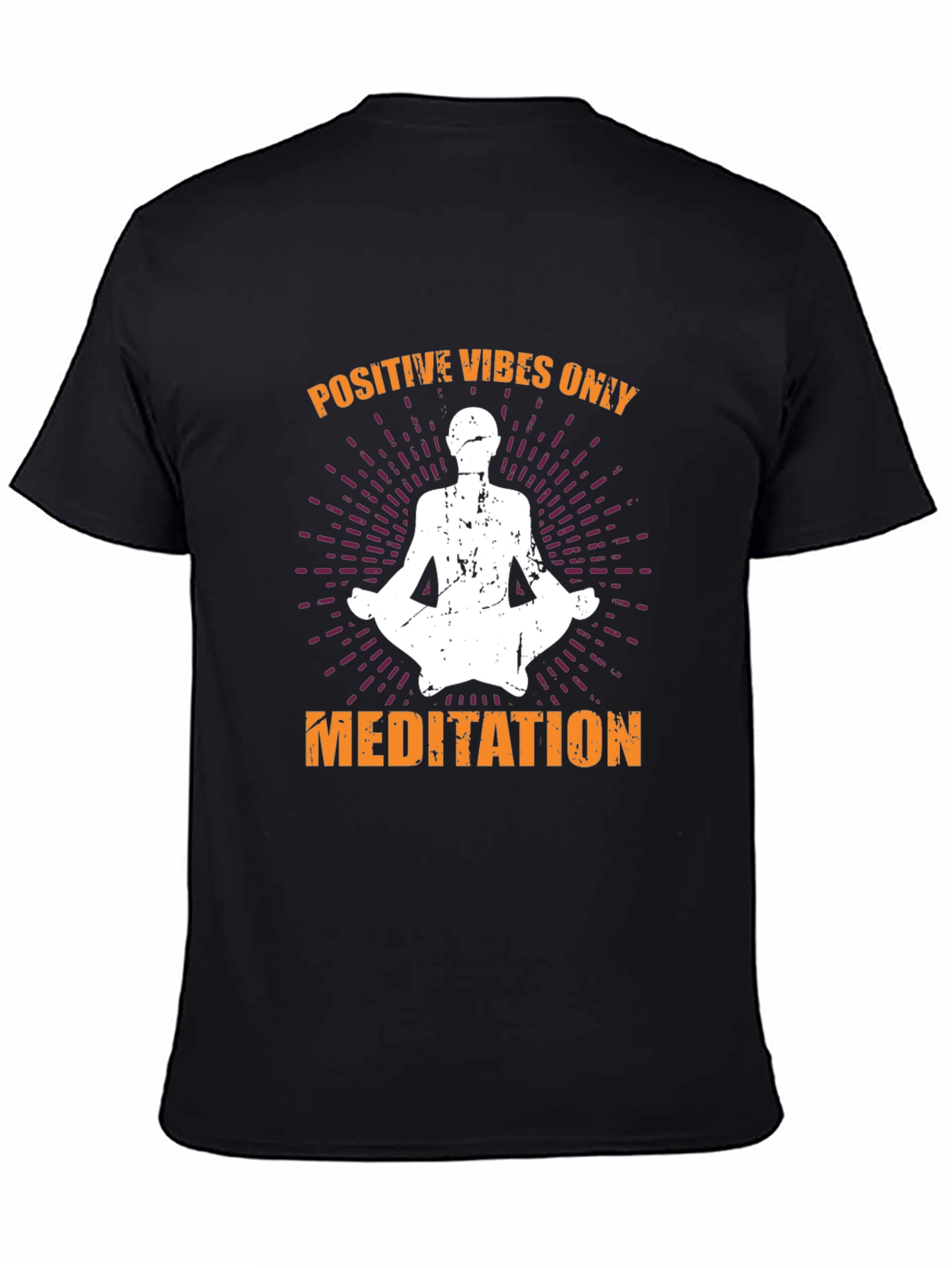 Positive Vibes Only Meditation Graphic Tee