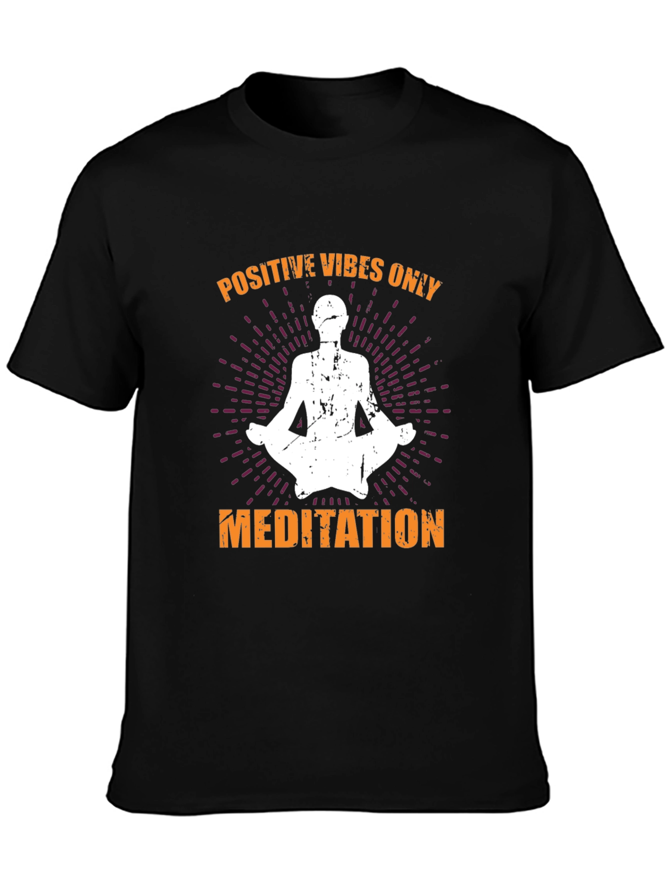 Positive Vibes Only Meditation Graphic Tee