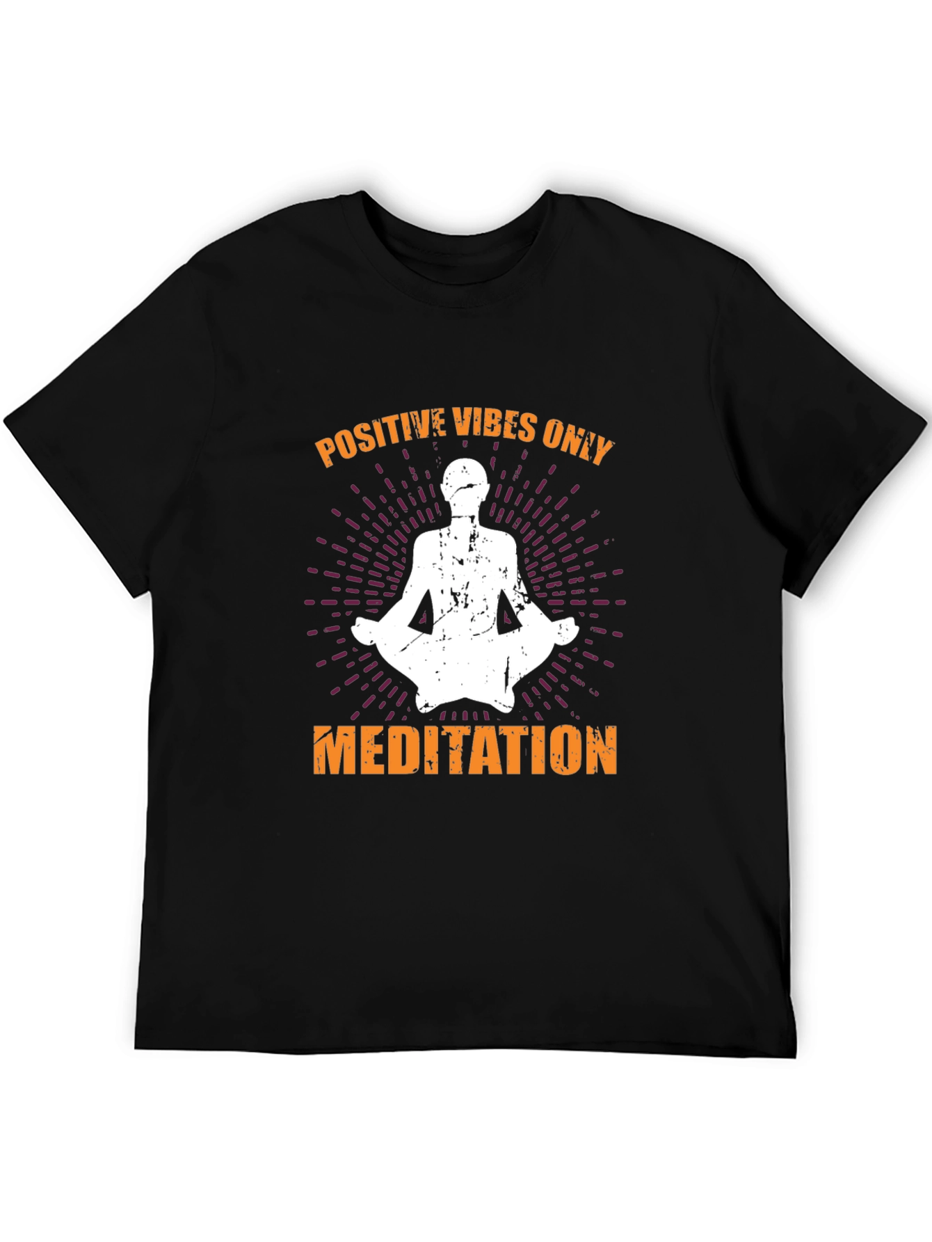 Positive Vibes Only Meditation Graphic Tee