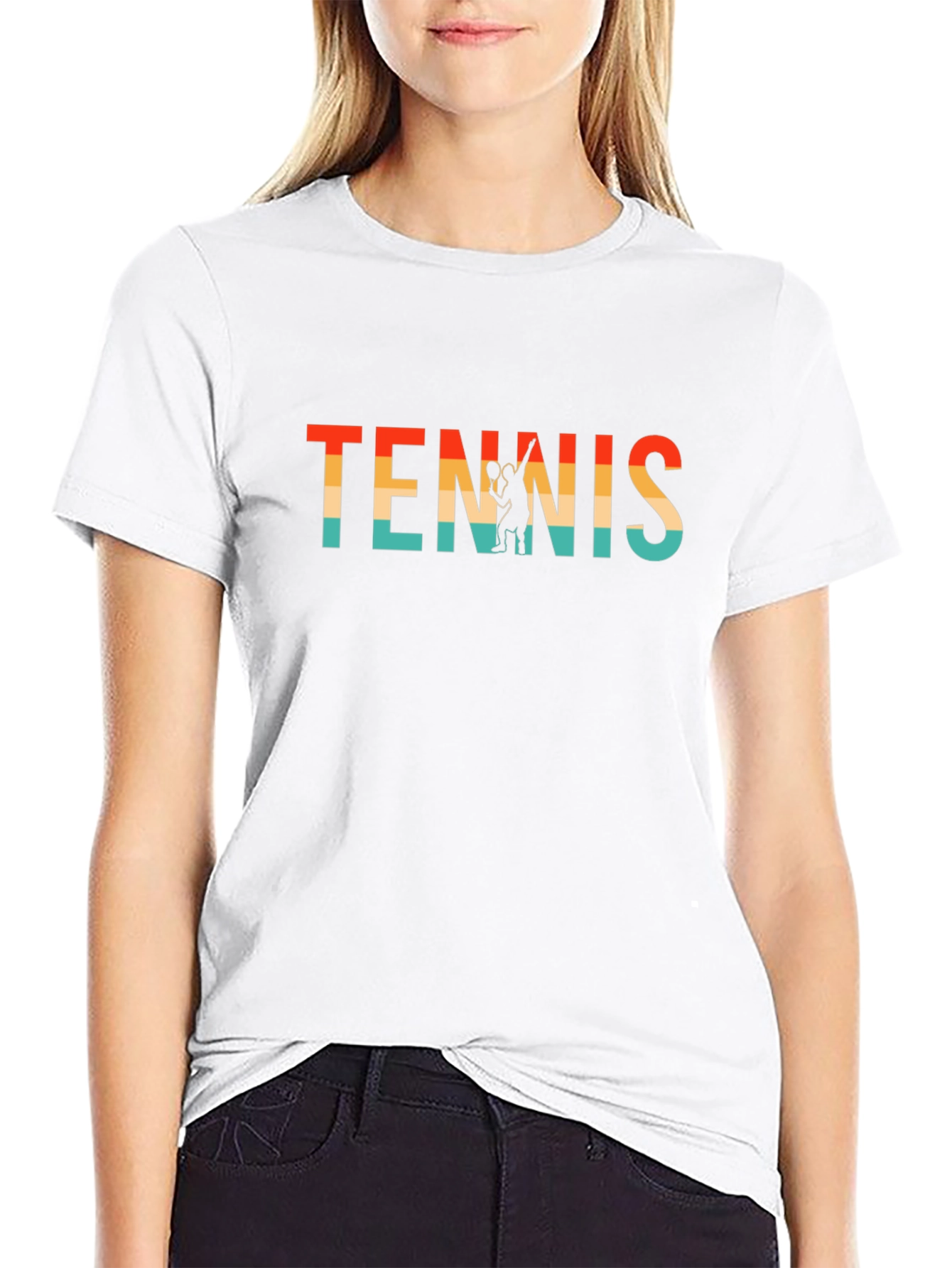 Retro Tennis Graphic Tee - Stylish Sportswear