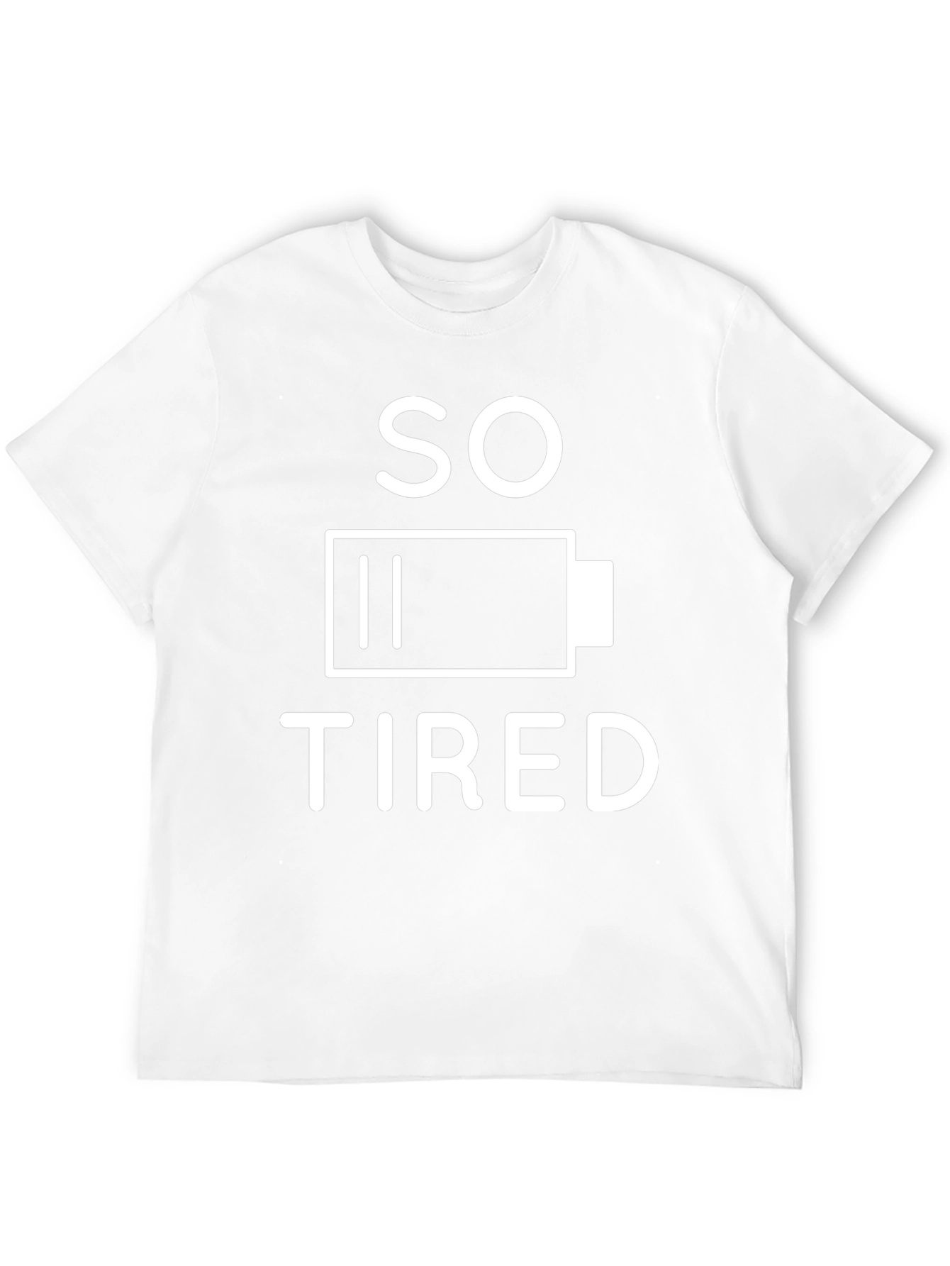 So Tired Graphic Tee - Black Cotton T-Shirt