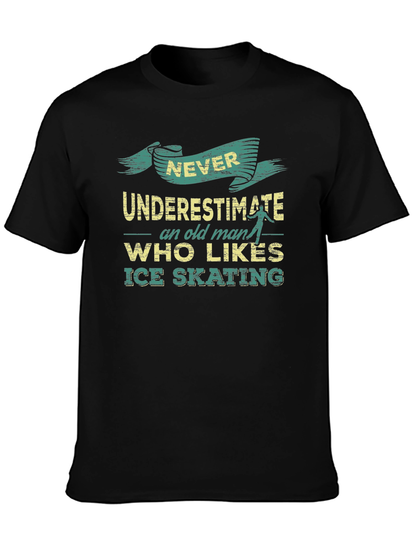 Ice Skating Old Man T-Shirt