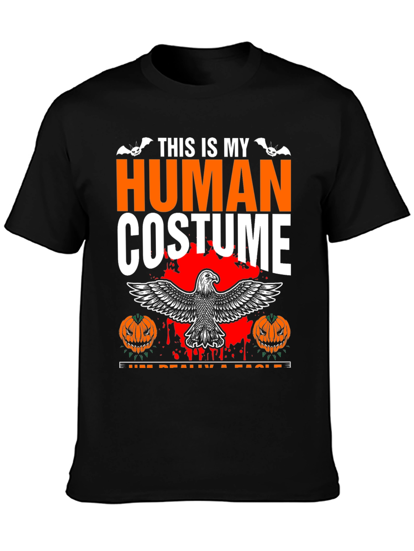 Human Costume Eagle Halloween Graphic Tee