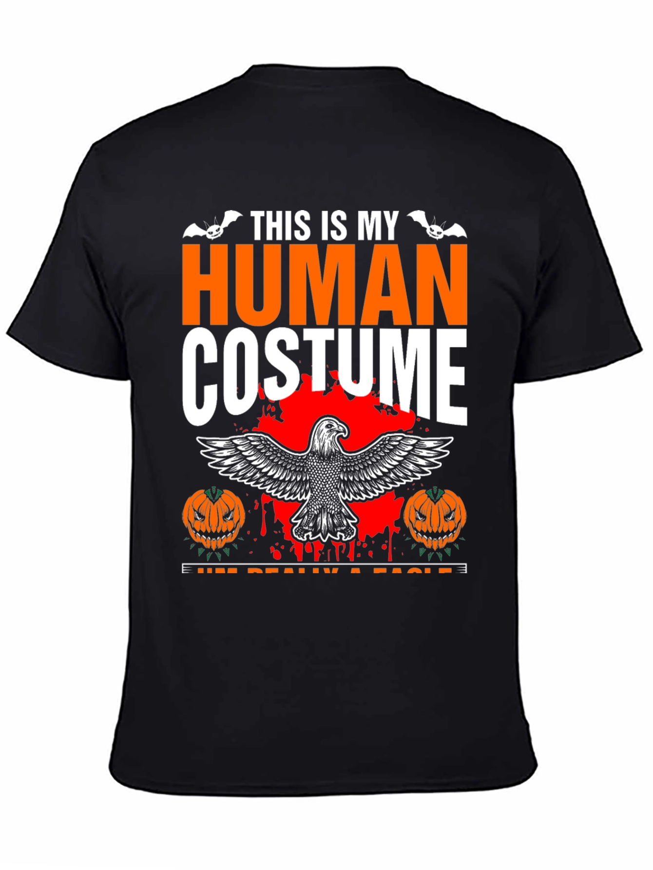 Human Costume Eagle Halloween Graphic Tee