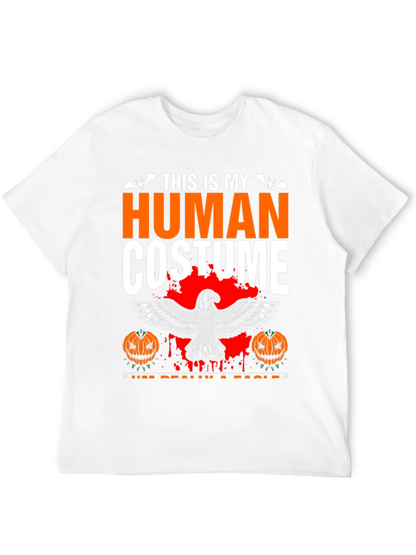 Human Costume Eagle Halloween Graphic Tee