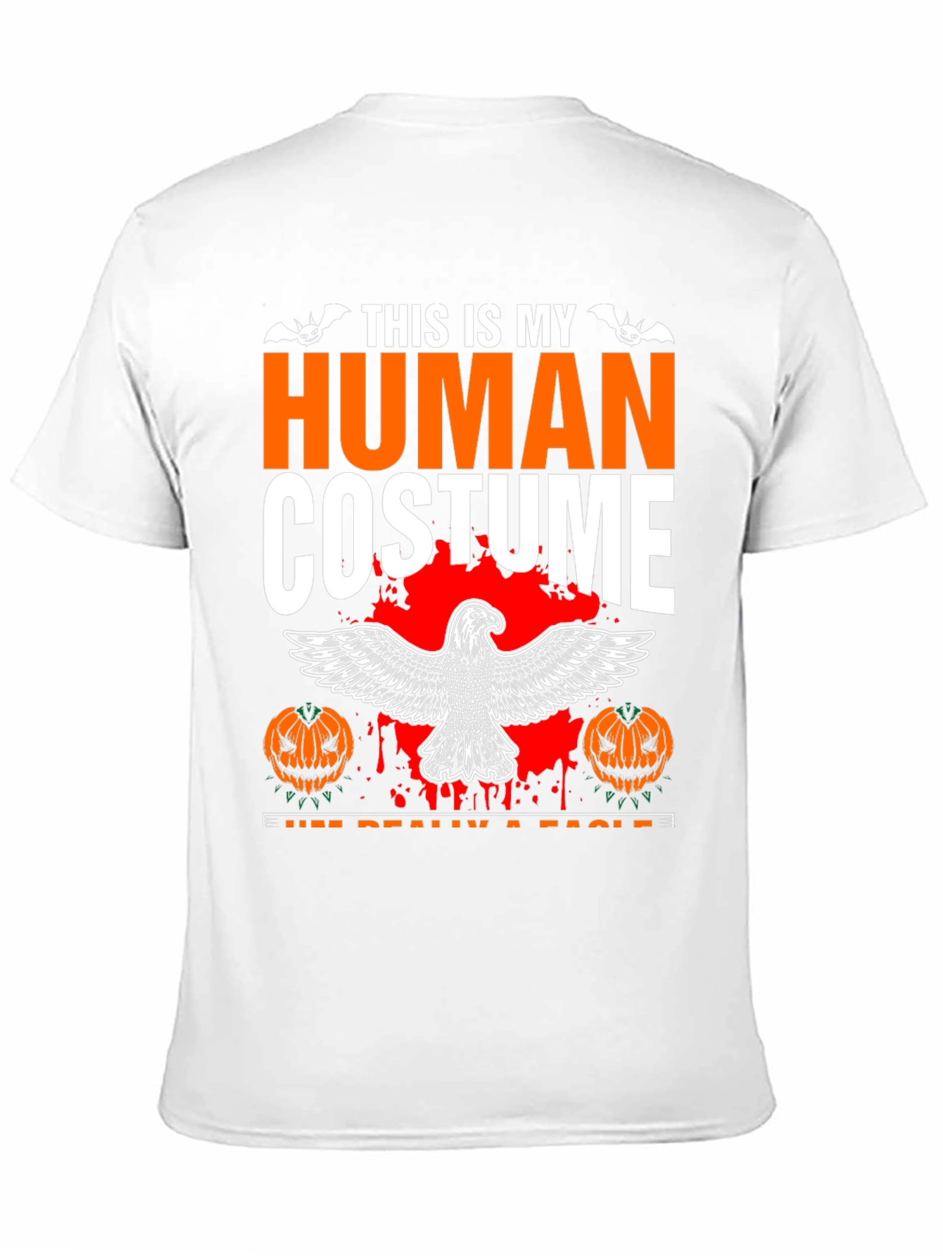 Human Costume Eagle Halloween Graphic Tee