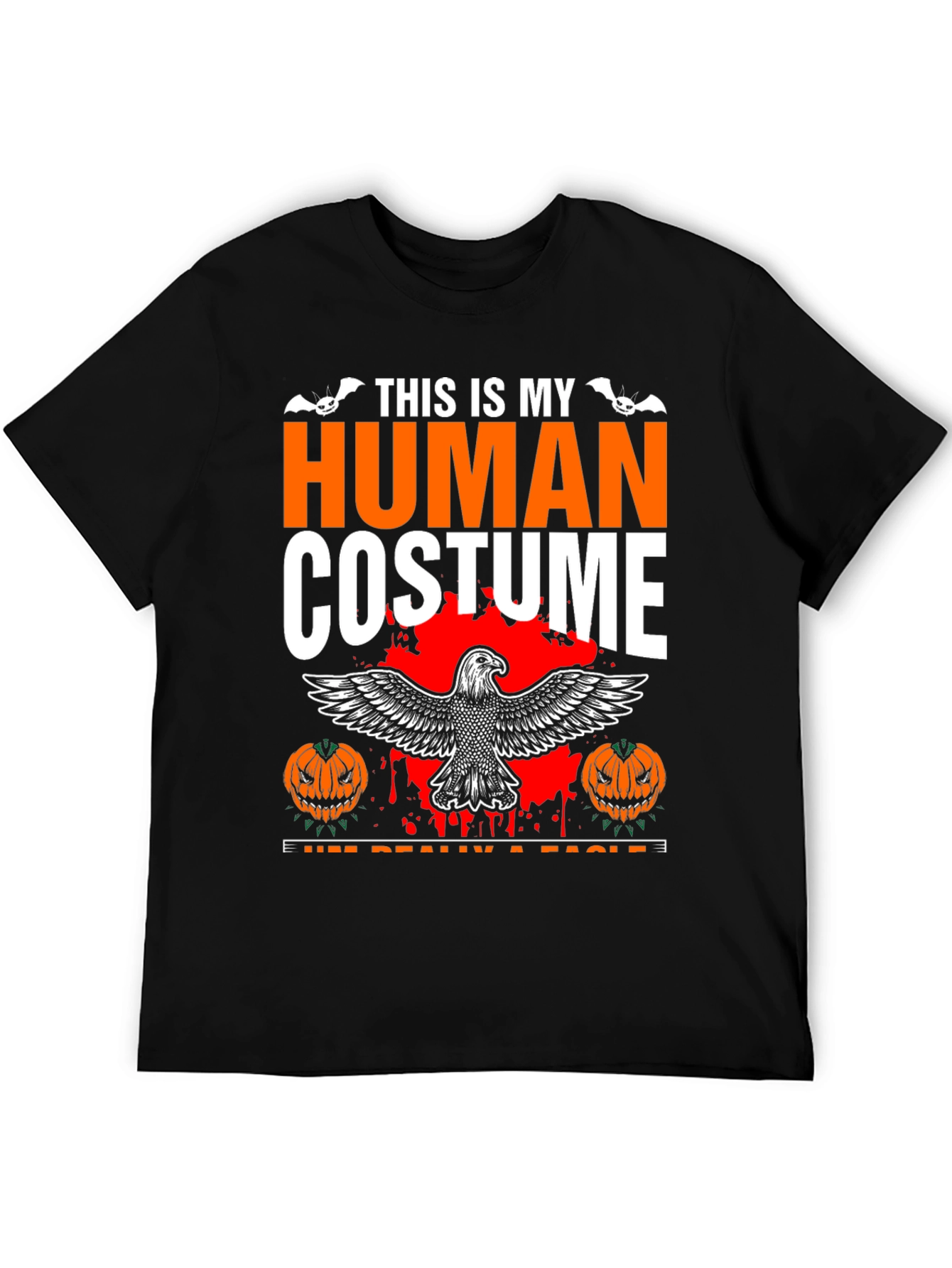 Human Costume Eagle Halloween Graphic Tee