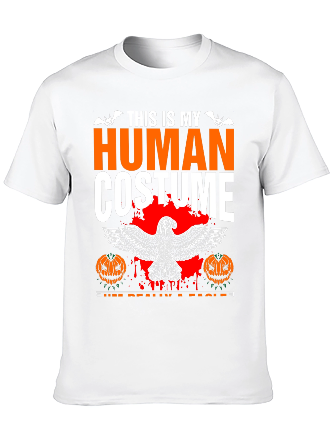 Human Costume Eagle Halloween Graphic Tee